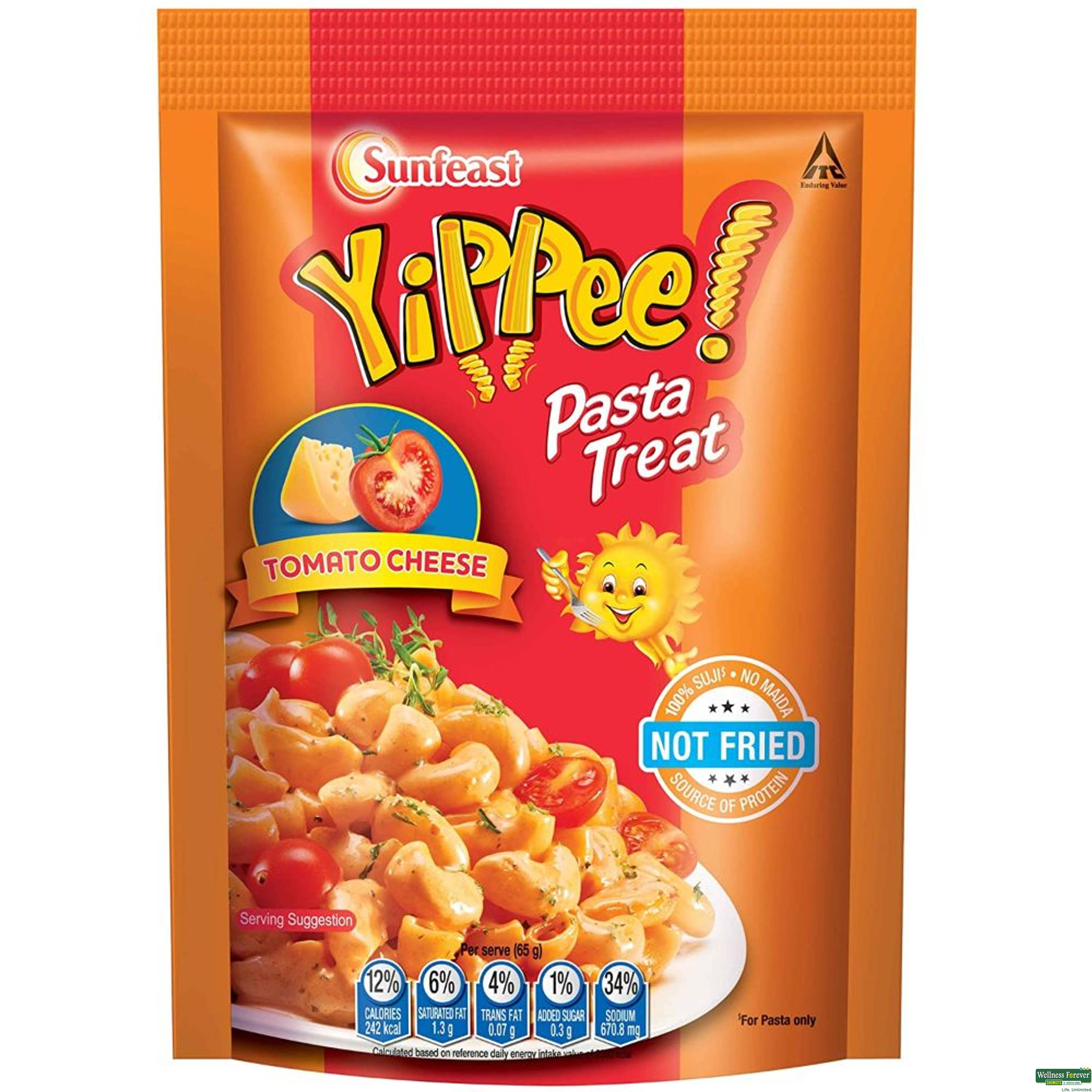 Sunfeast Yippee! Instant Pasta Treat, Tomato Cheese, 65 g-image