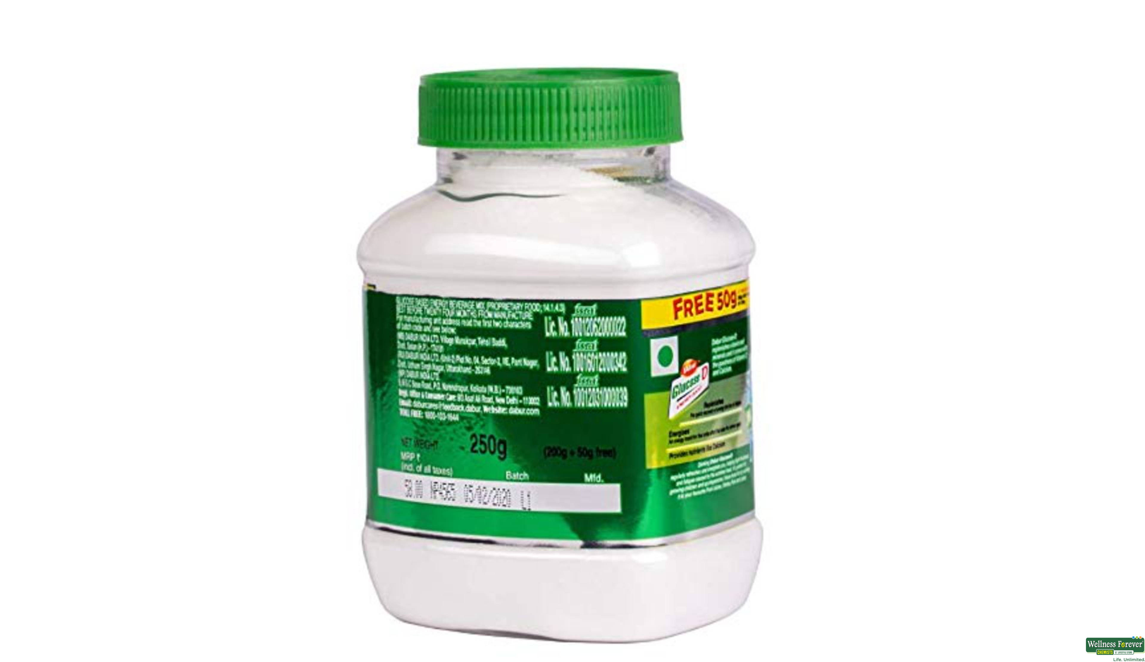 DABUR GLUCOSE-D JAR 250GM- 3, 250GM, 