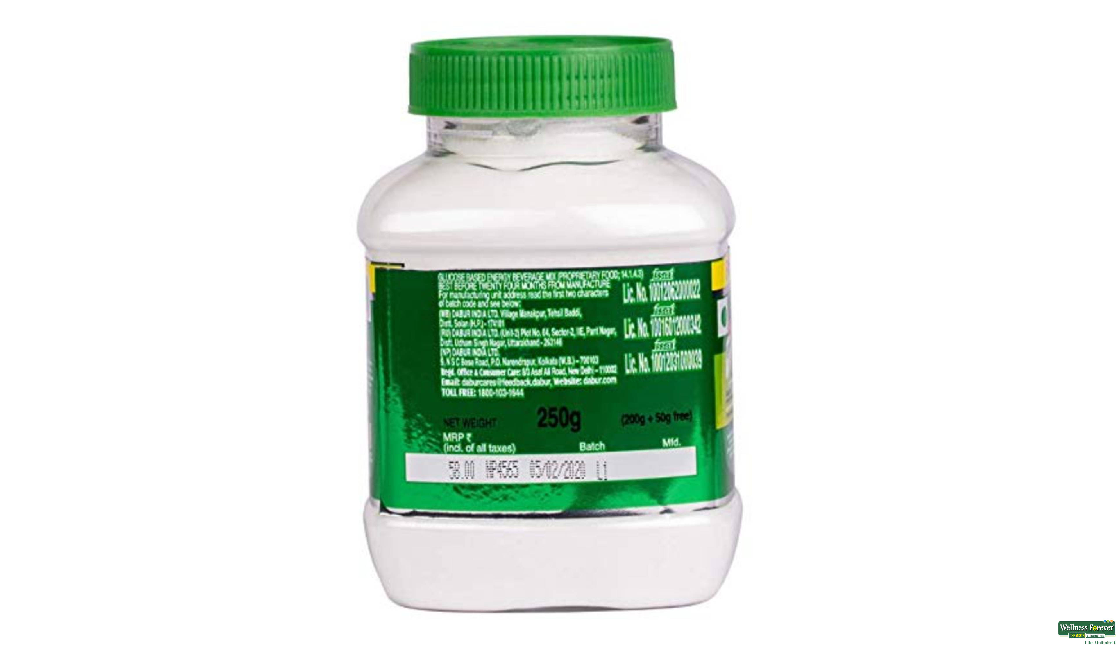 DABUR GLUCOSE-D JAR 250GM- 4, 250GM, 