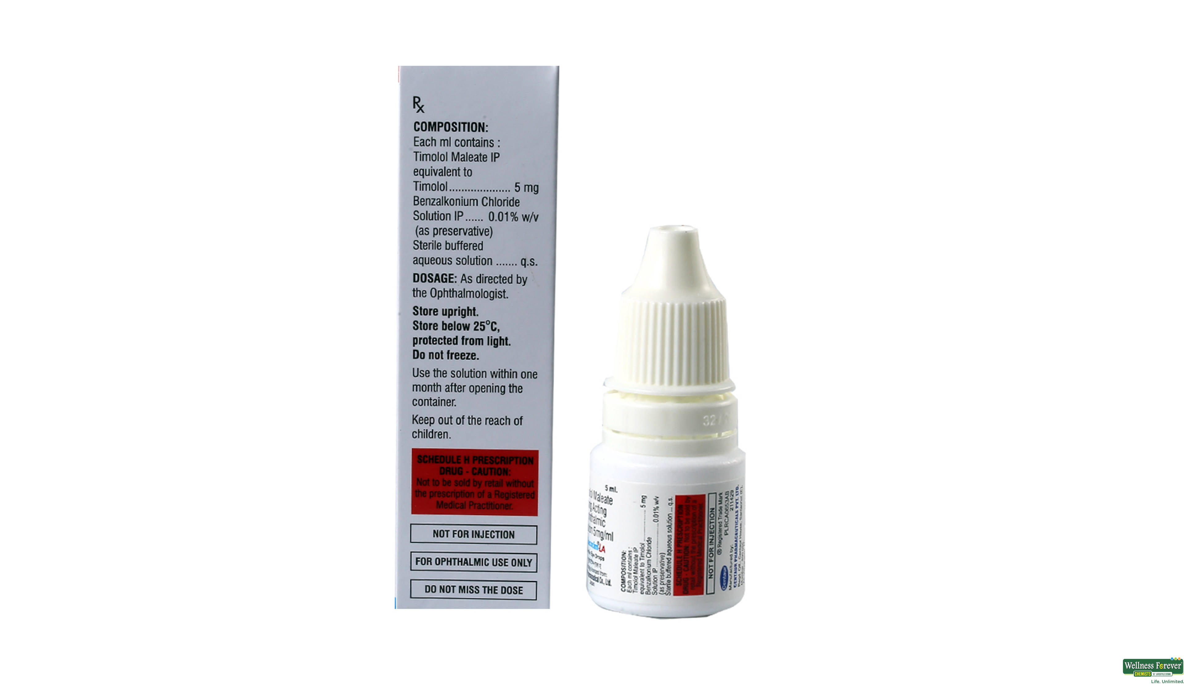 GLUCOTIM-LA E/DROP 5ML- 2, 5ML, 