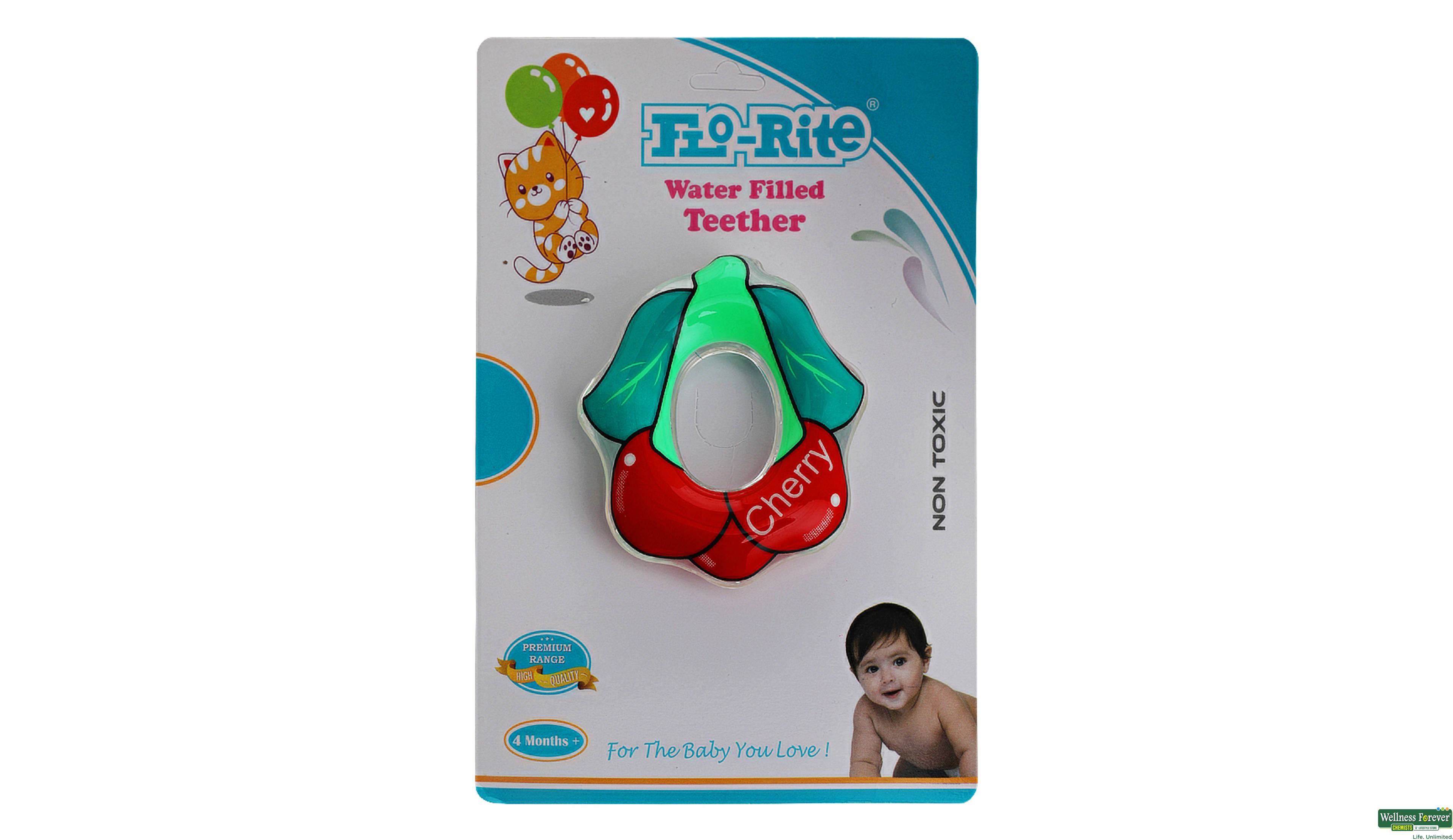 FLOR TEETHER CHERRY 1PC- 1, 1PC, null