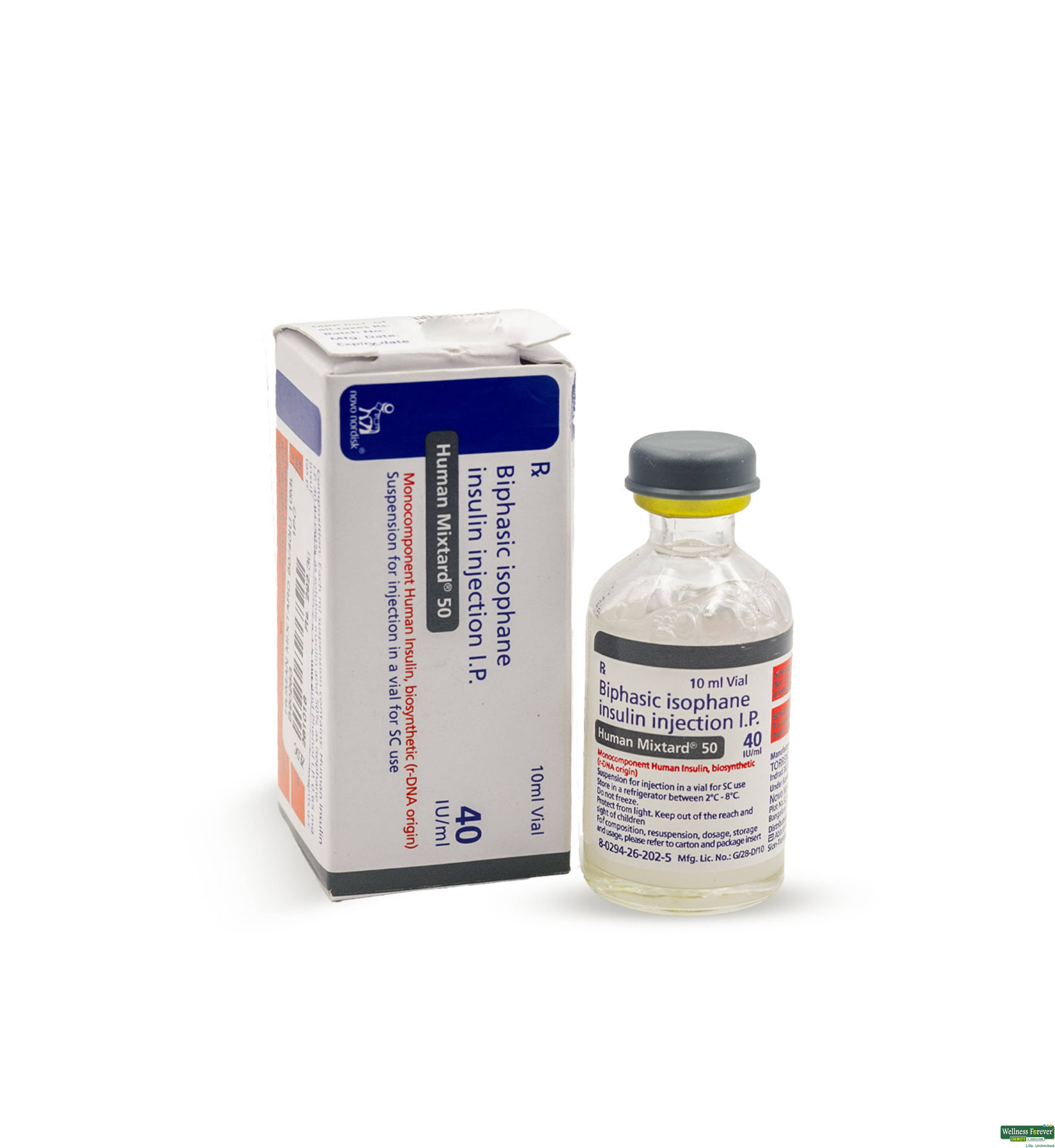 HUMAN MIXTARD 50/40IU 10ML VIAL-image