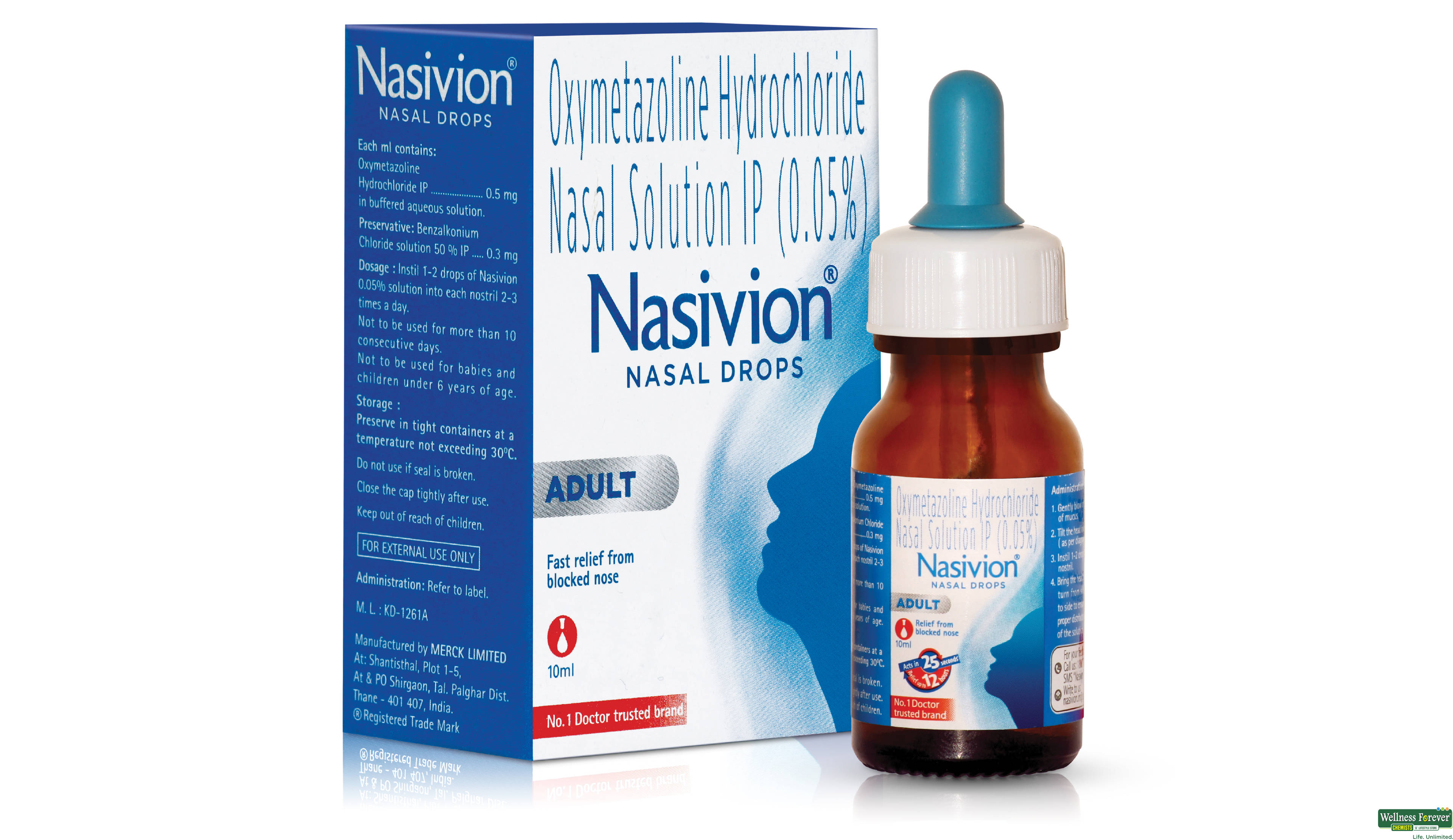 NASIVION 0.05% N/DROP- 1, 1PC, 