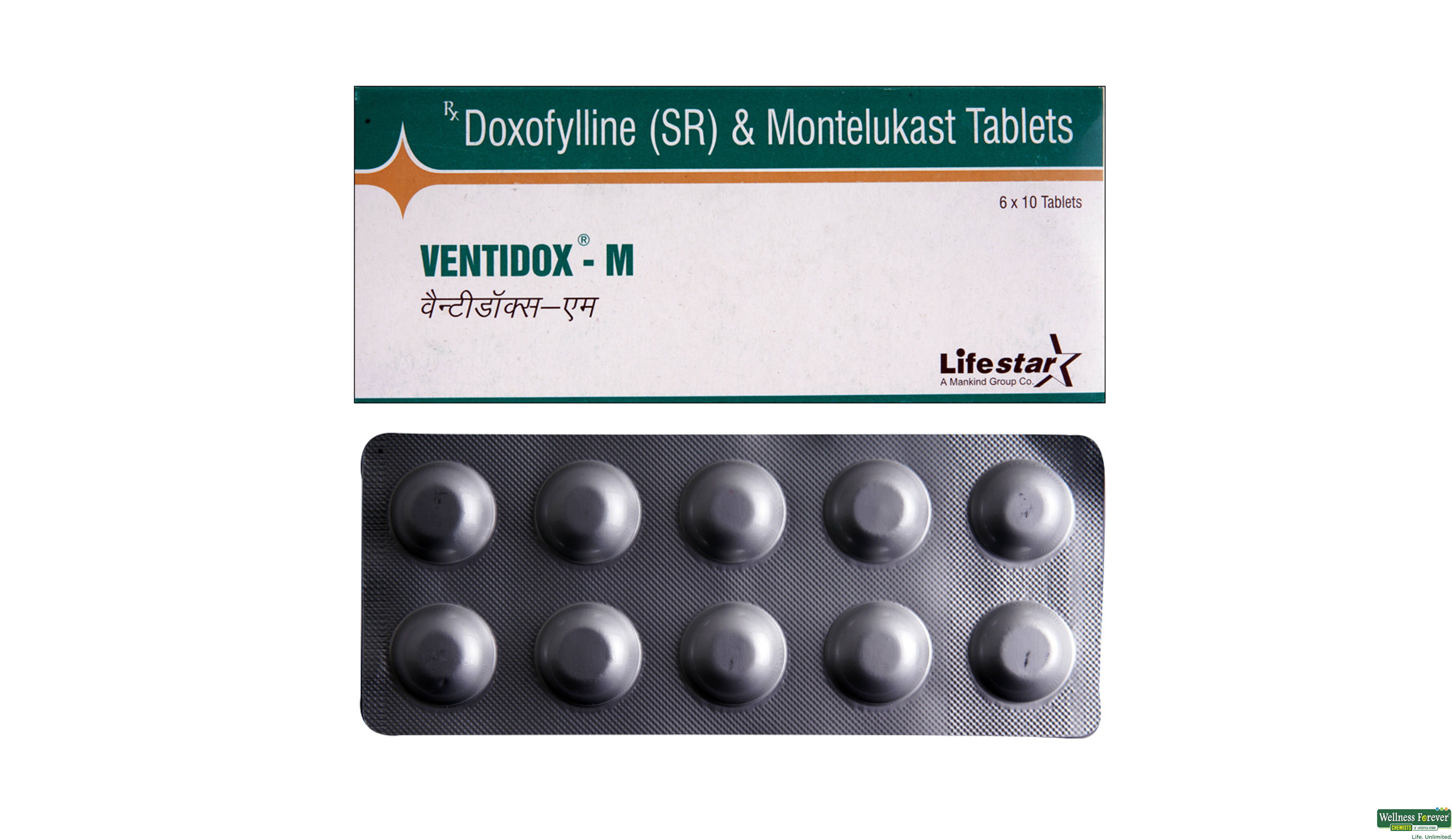 VENTIDOX-M 10TAB- 1, 10TAB, null