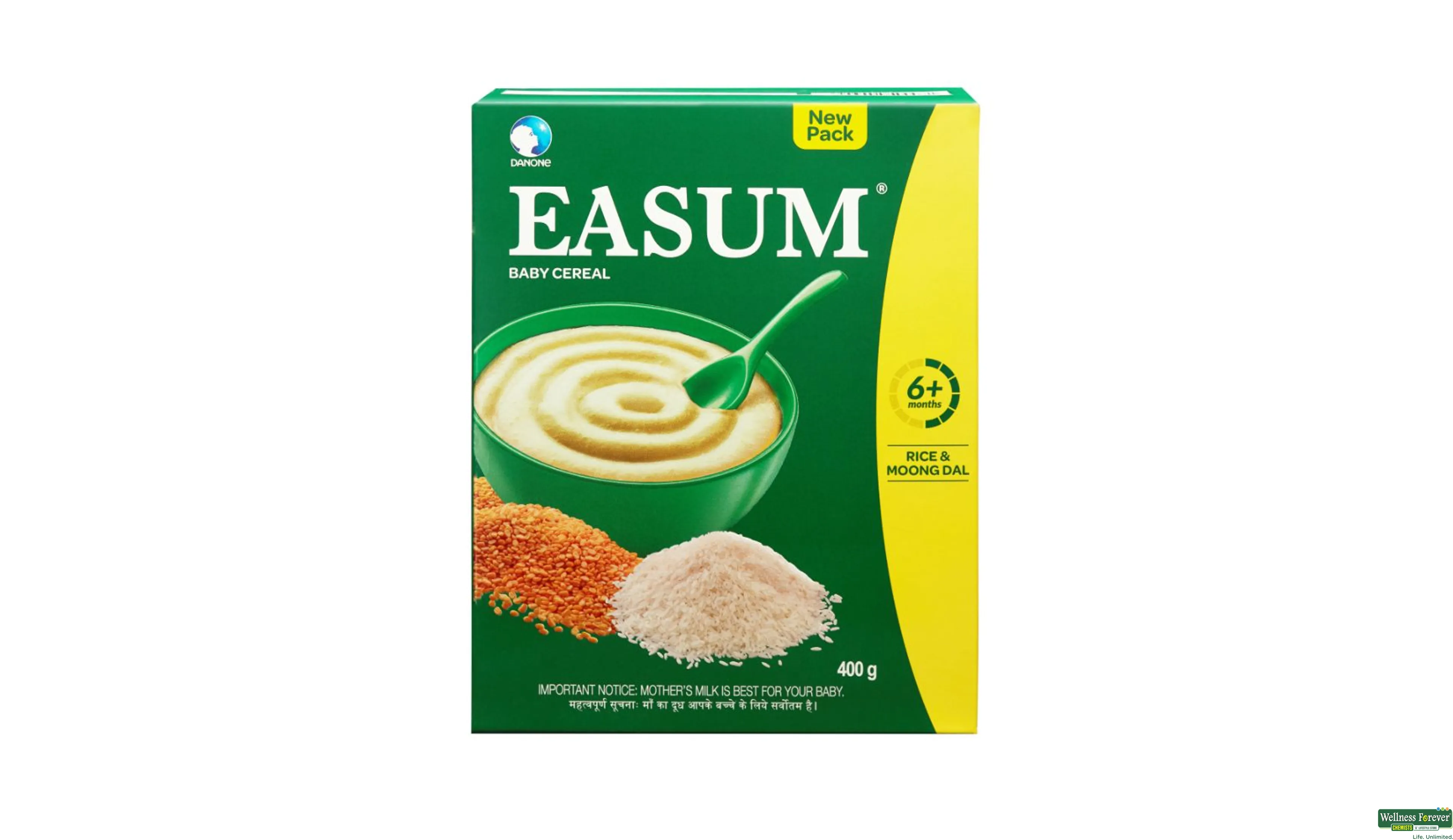 Buy Easum Baby Cereal Powder Rice Moong Dal 400 g Online at