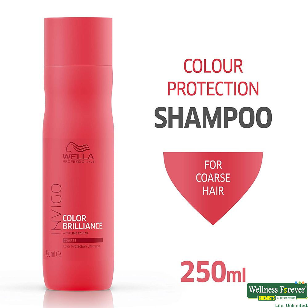 Champú Protector Del Color Cabello Fino Invigo Brilliance Wella 500 Ml