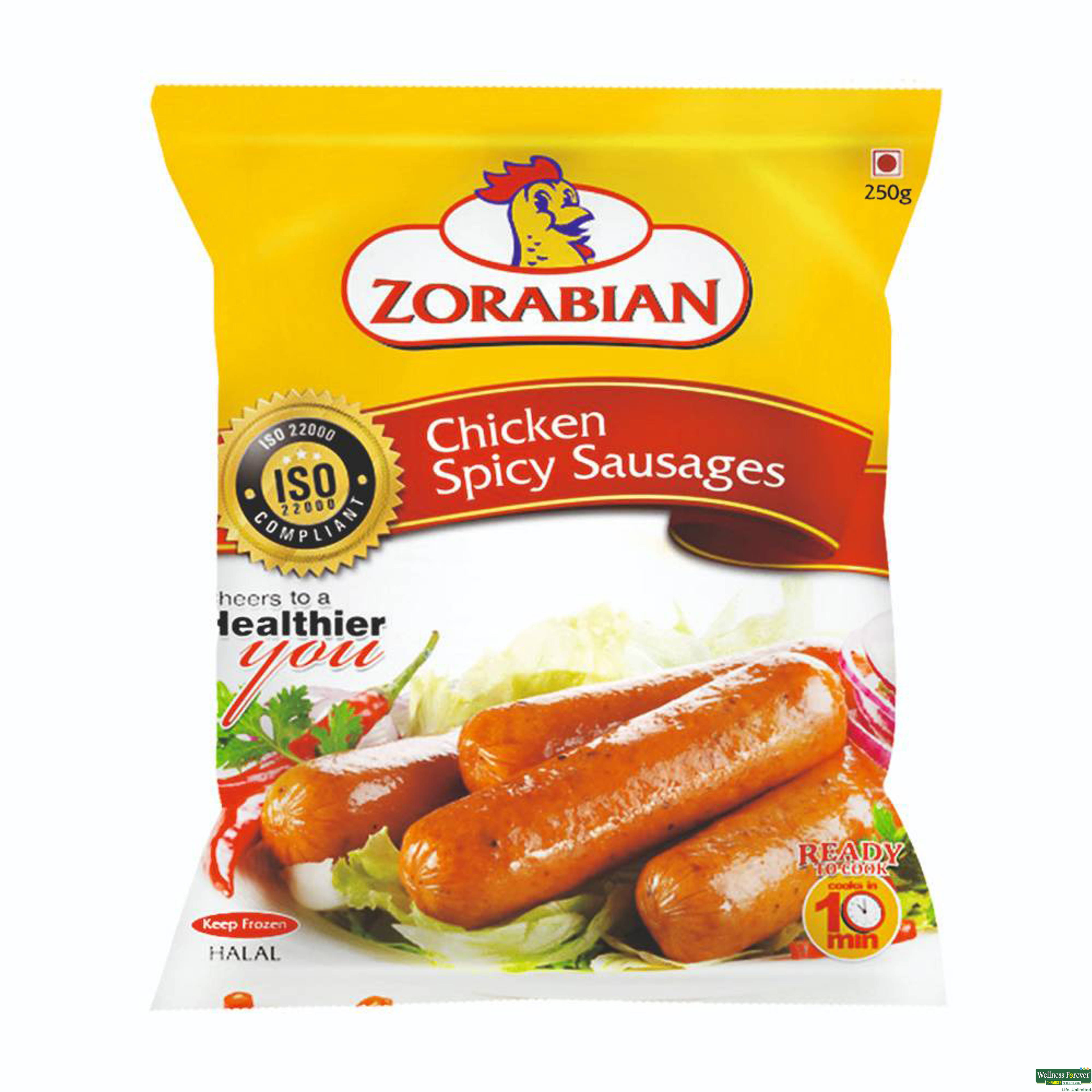 Zorabian Chicken Spicy Sausages, 250 g-image