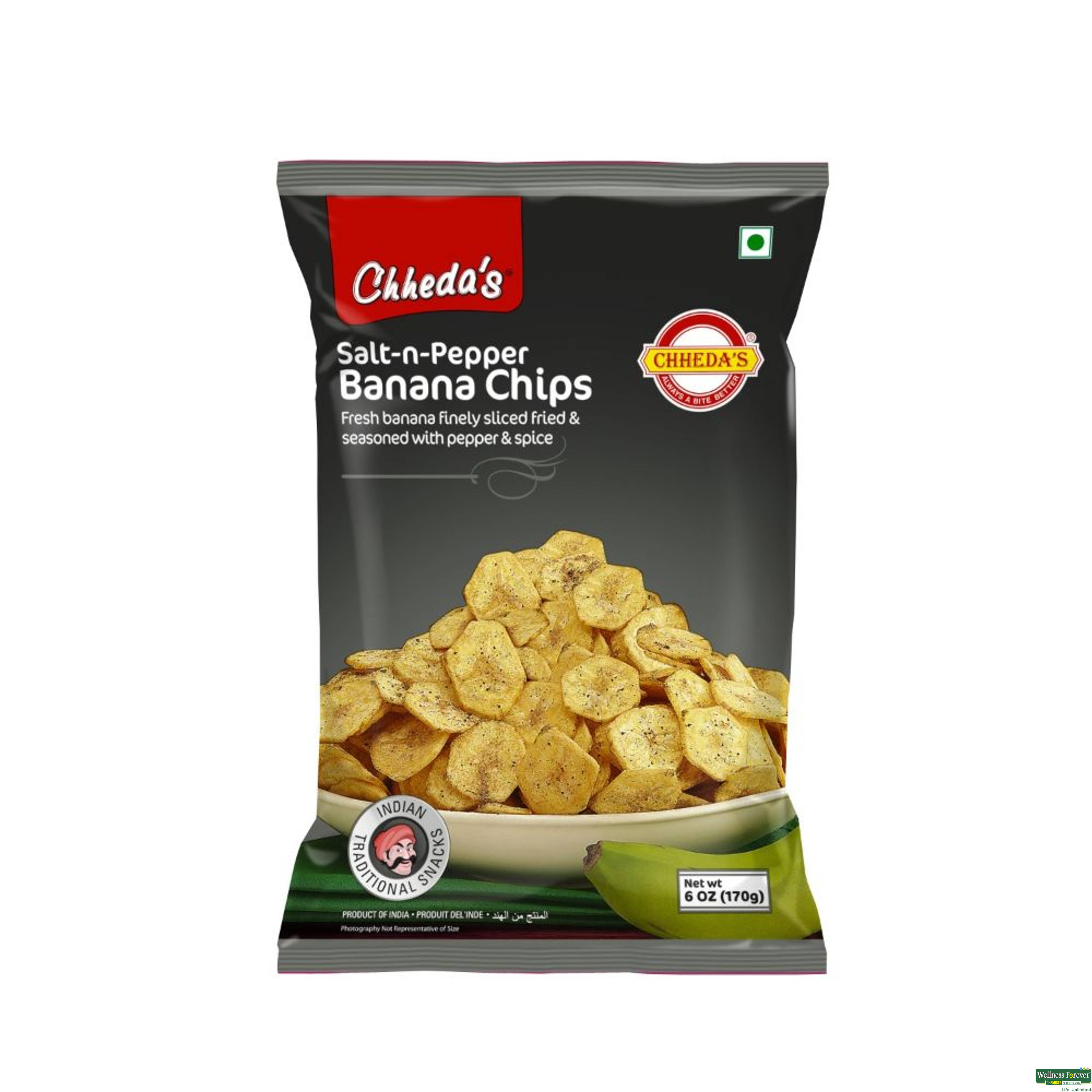 Chheda's Salt And Pepper Banana Chips, 150 g-image