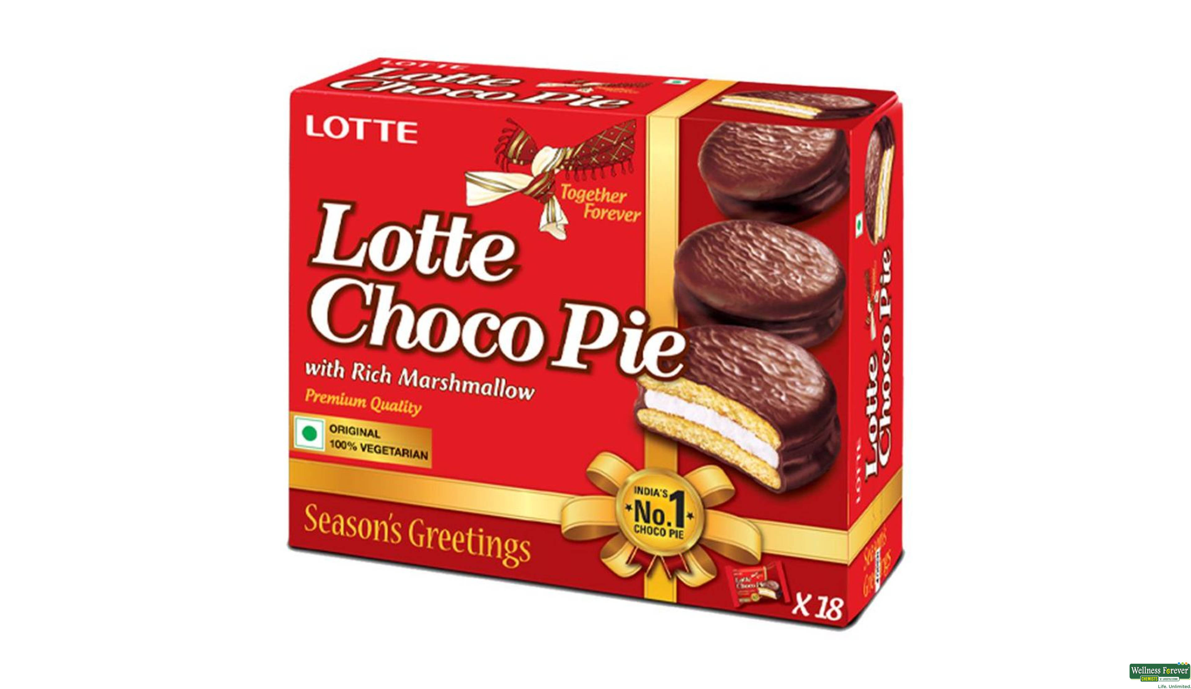 LOTTE CHOCO PIE 18PC- 1, 18PC, 