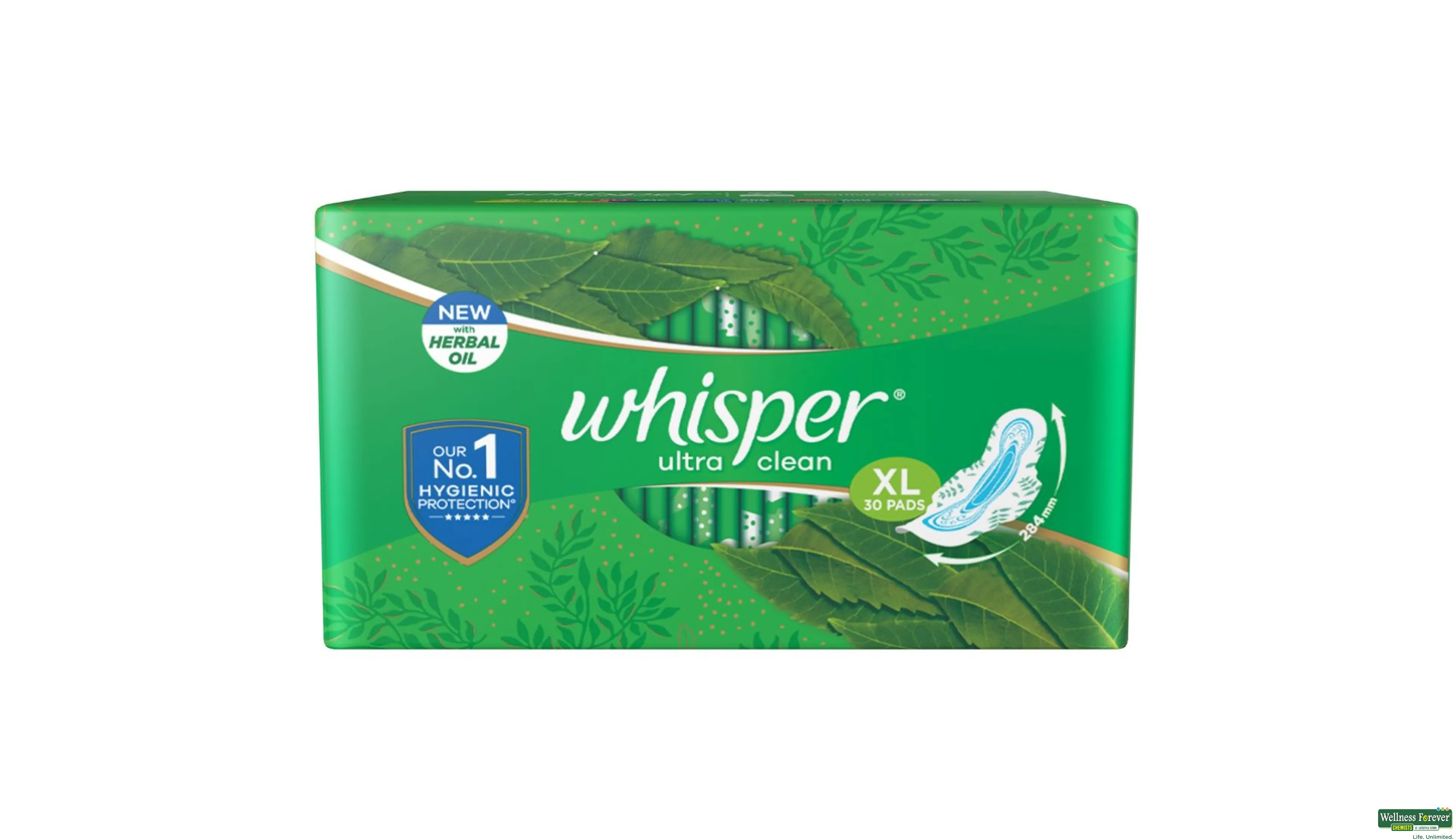 WHISPER SA/PADS ULTRA WINGS XL 30PC- 1, 30PC, 