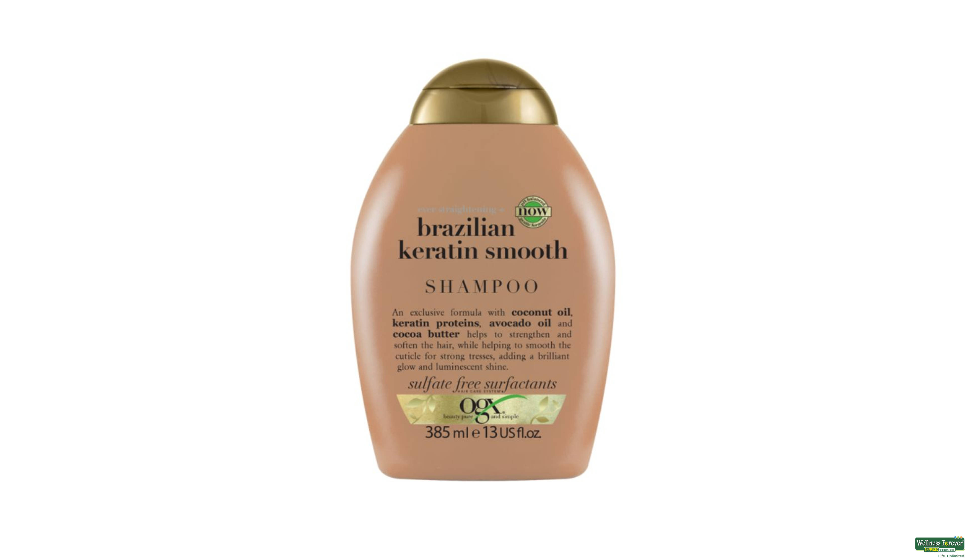 OGX SHMP BRAZILIAN KERATIN 385ML- 1, 385ML, 