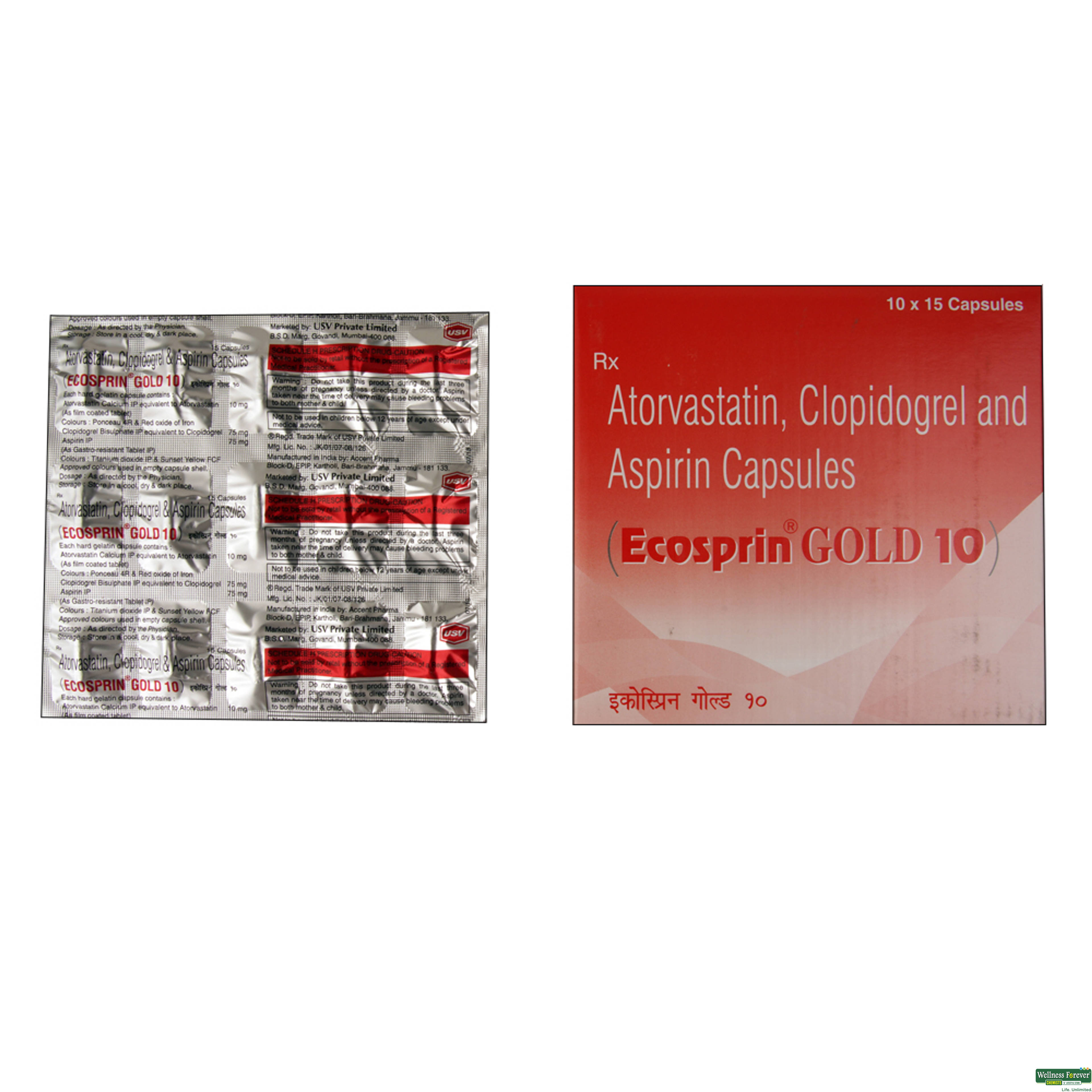 ECOSPRIN-GOLD 10MG 15CAP-image