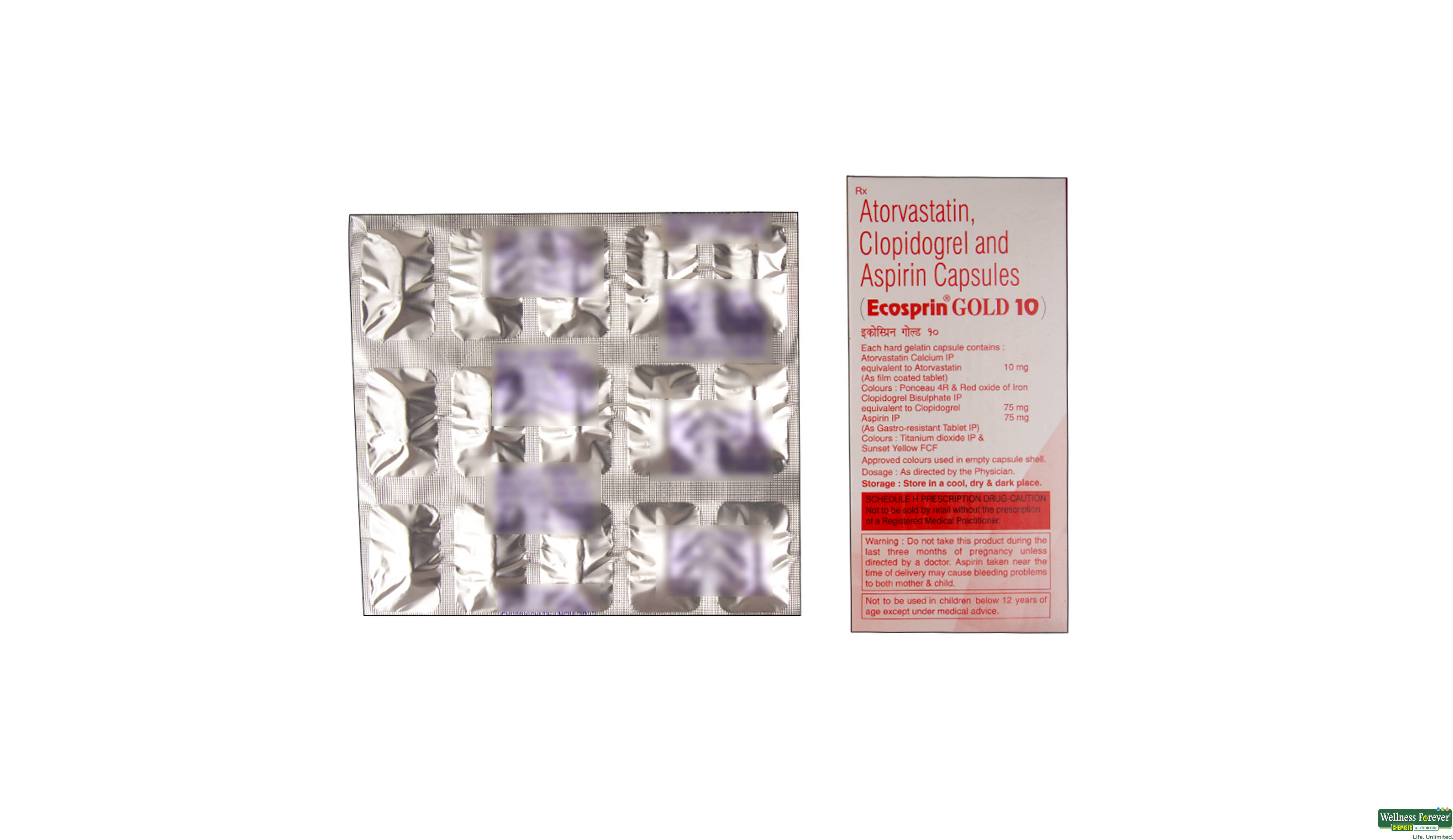 ECOSPRIN-GOLD 10MG 15CAP- 2, 15CAP, 