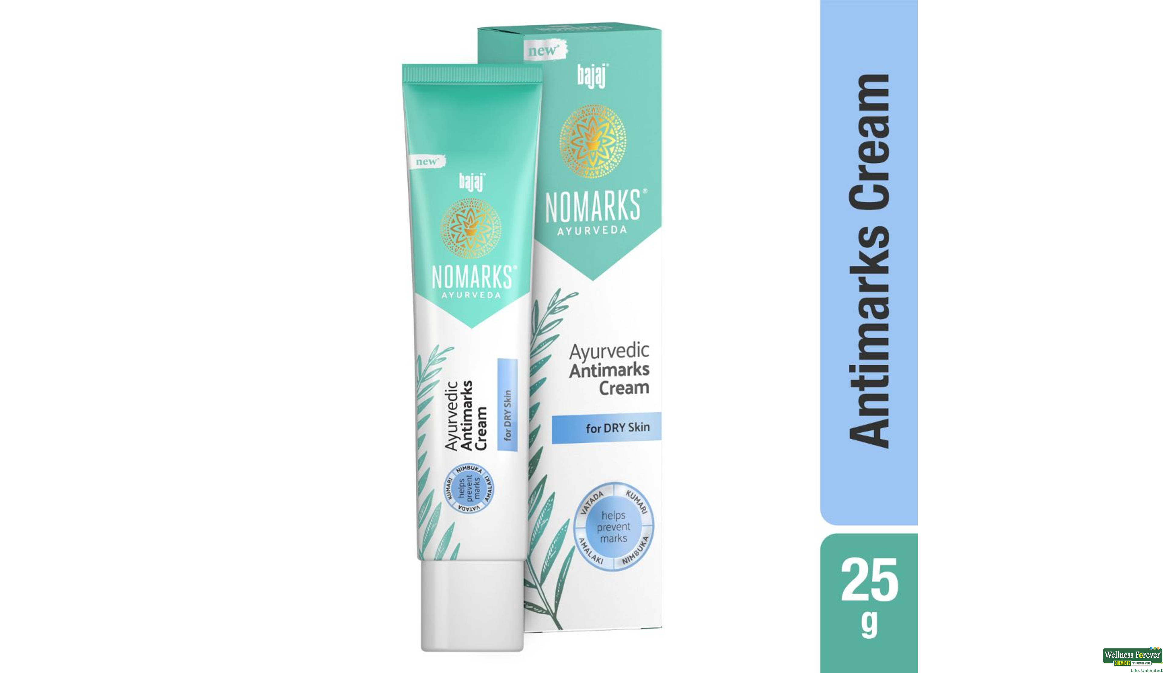 NOMARKS AYUR ANTIMARKS CRM FOR DRY SKIN 25GM- 1, 25GM, 