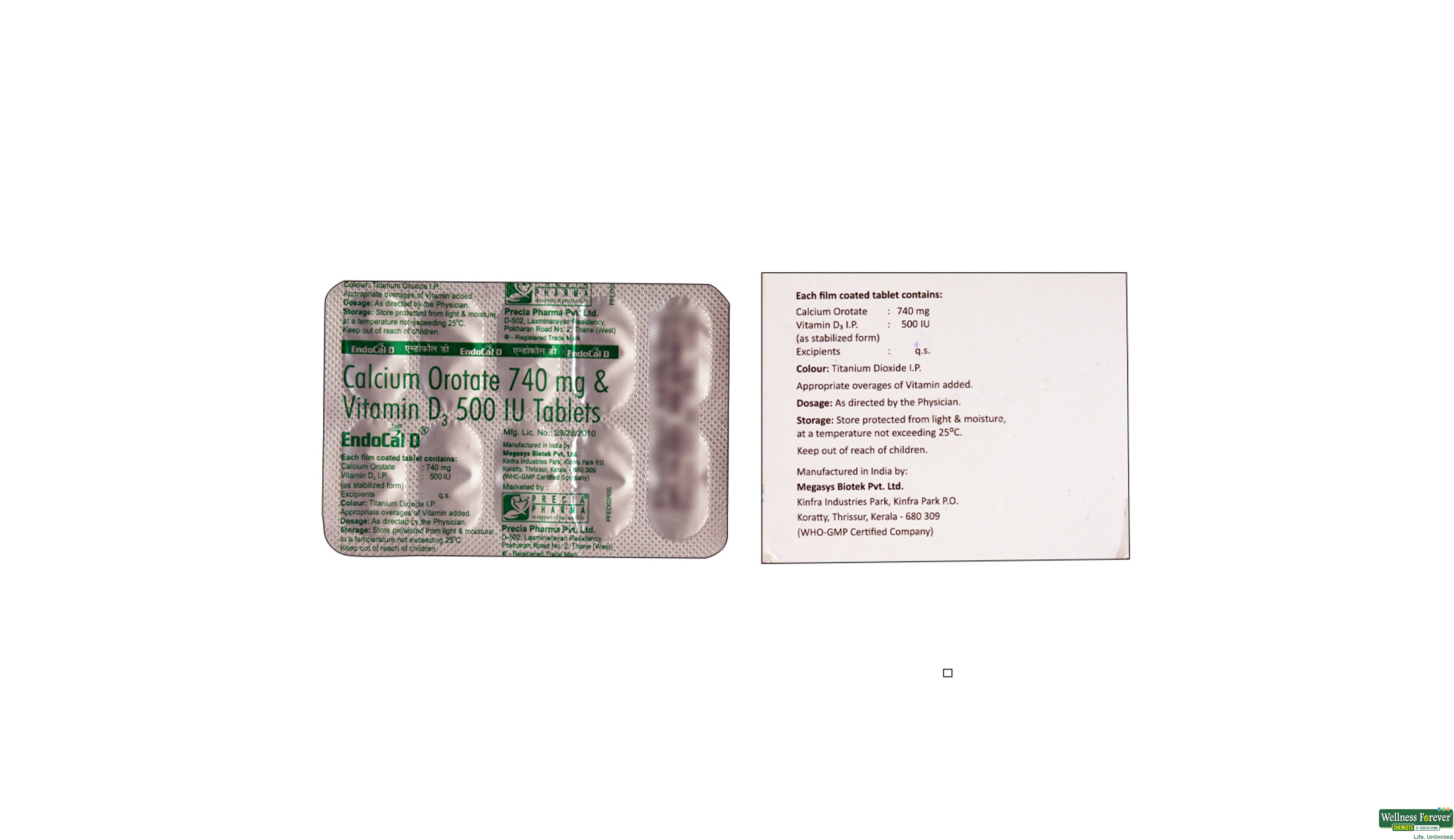 ENDOCAL-D 10TAB- 2, 10TAB, 