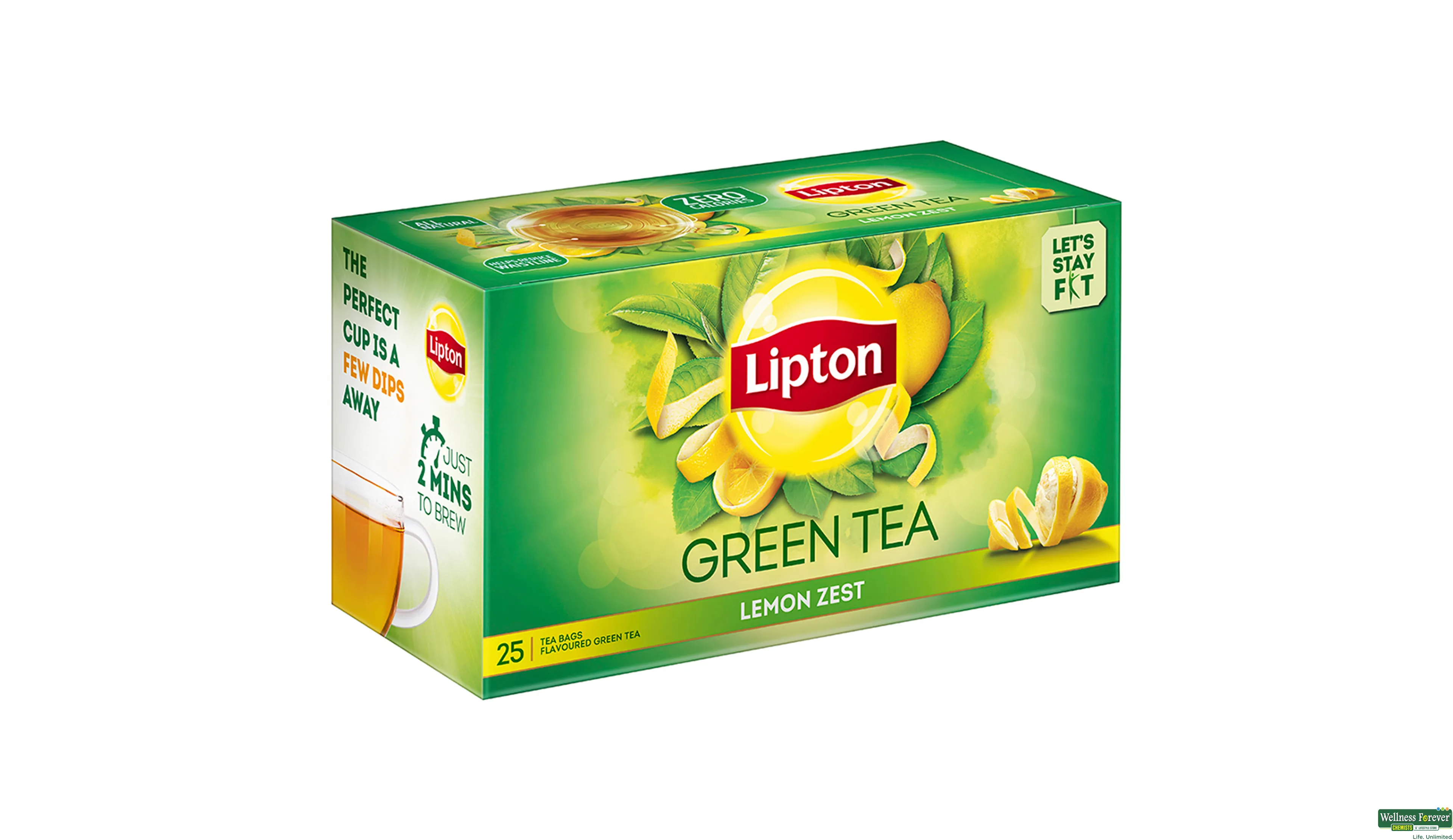 LIPTON GR/TEA LEMON ZEST 25BAGS- 4, 25BAGS, 