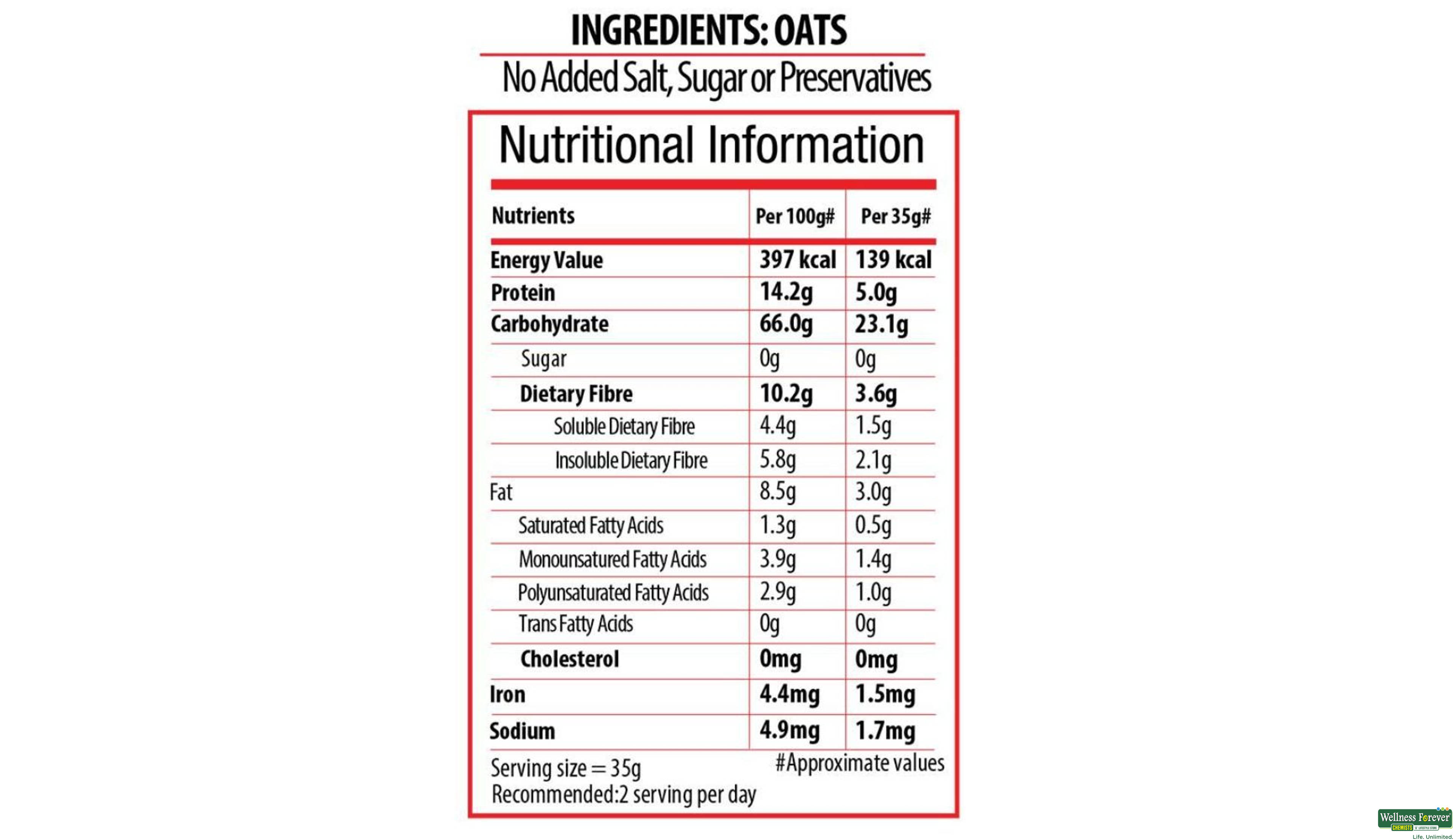 BAGR WHITE OATS REF 500GM- 4, 500GM, 