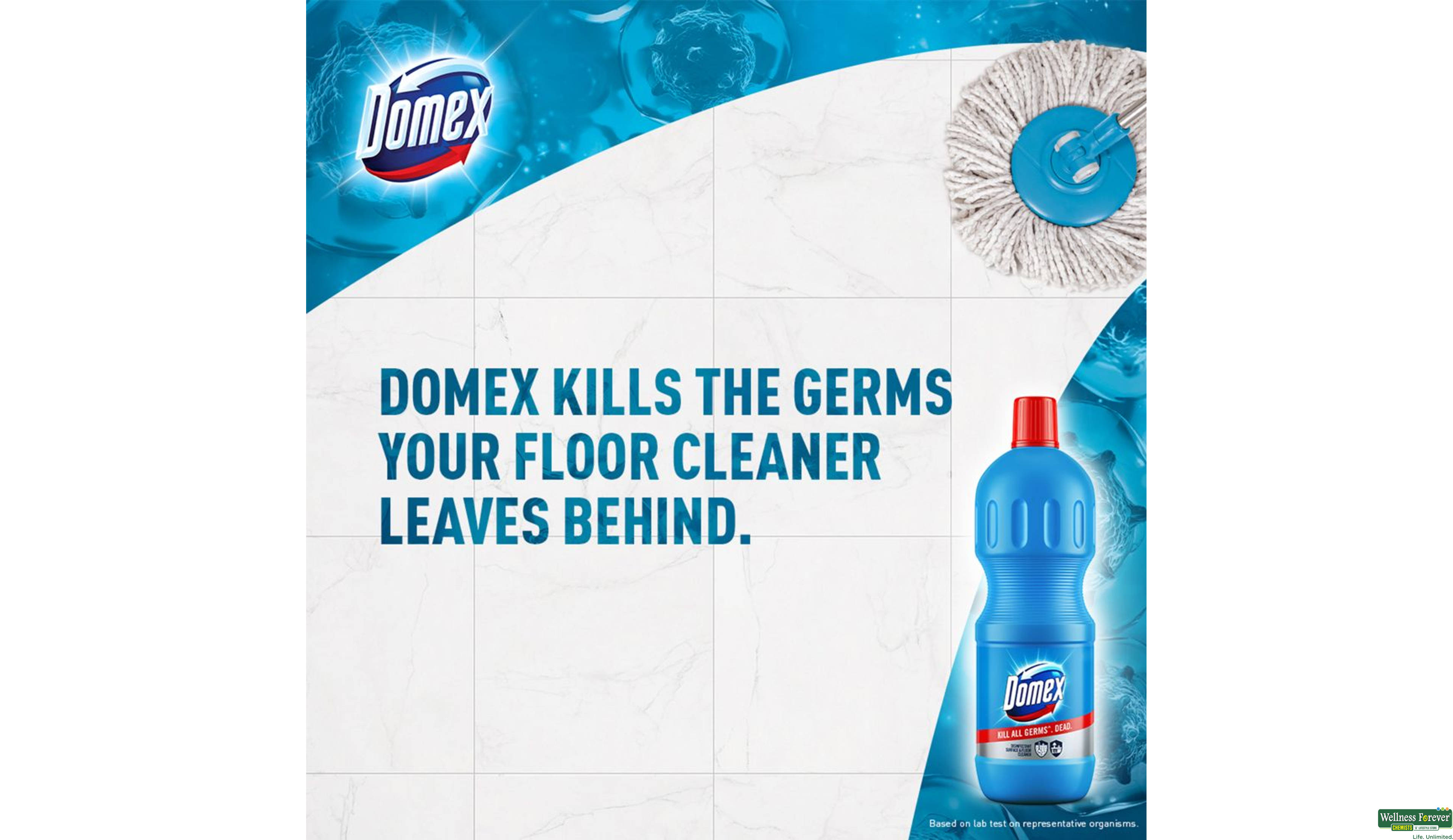 DOMEX FLOOR CLNR BLUE 500ML- 4, 500ML, null