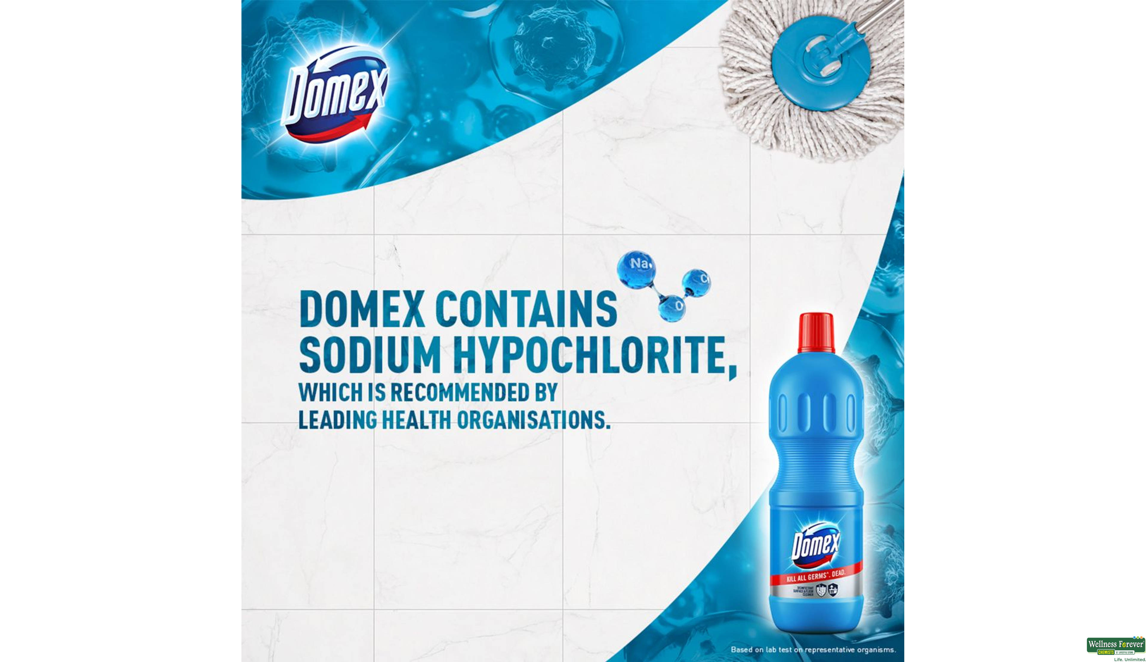 DOMEX FLOOR CLNR BLUE 500ML- 5, 500ML, null