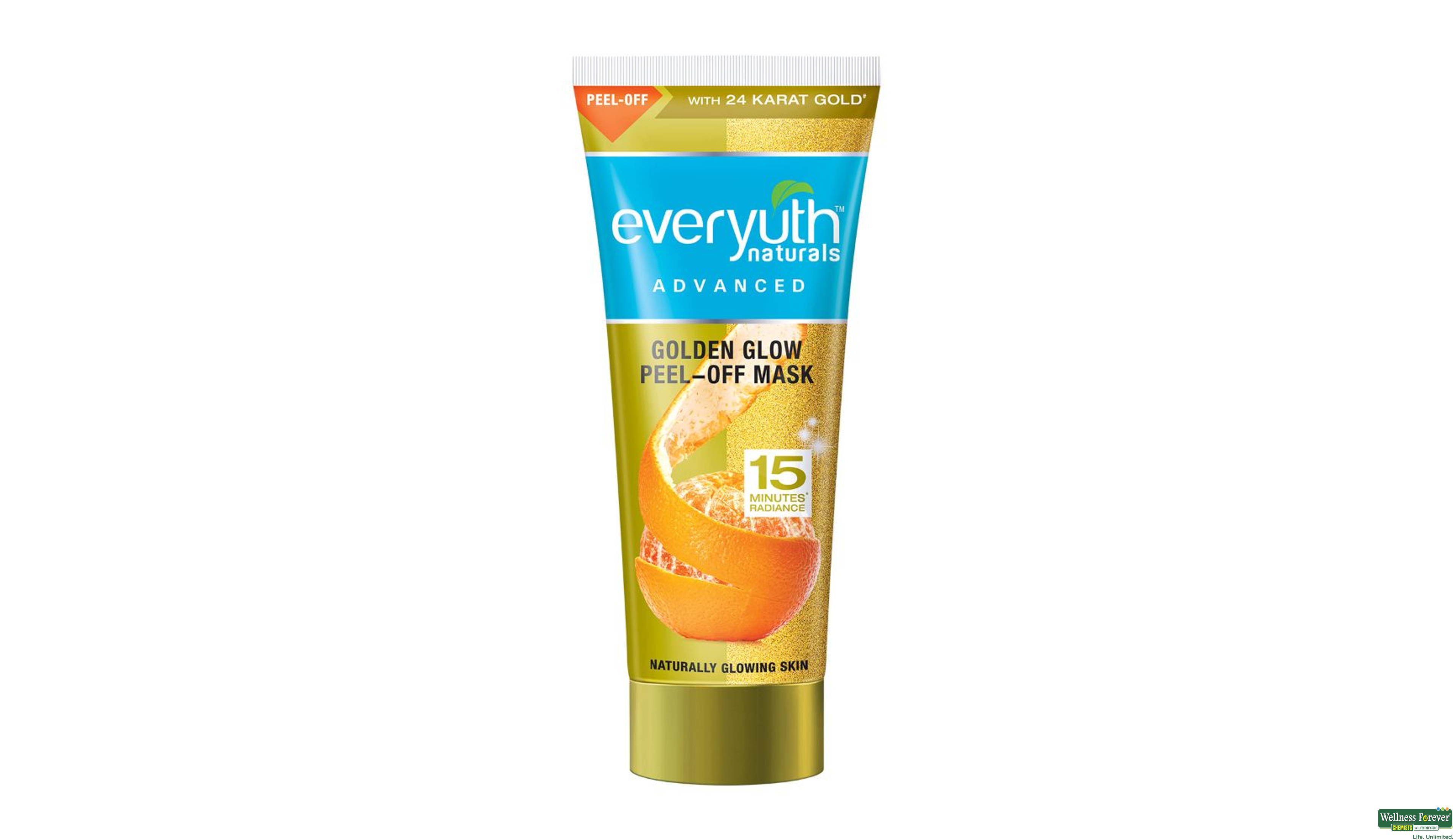 EVERYUTH F/MASK PEEL OFF GOLD/GLOW 30GM- 1, 30GM, 