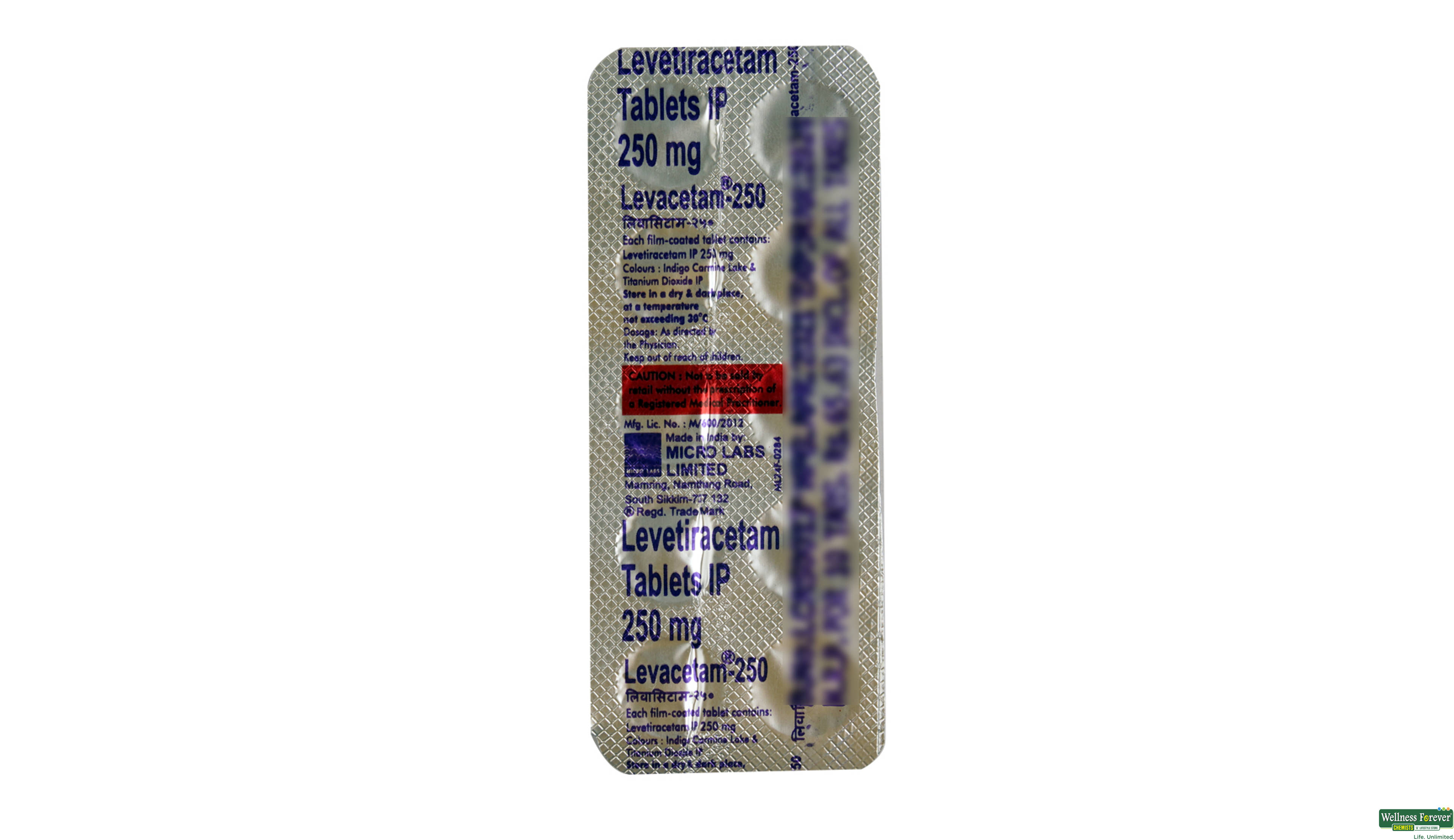 LEVACETAM 250MG 10TAB- 2, 10TAB, 