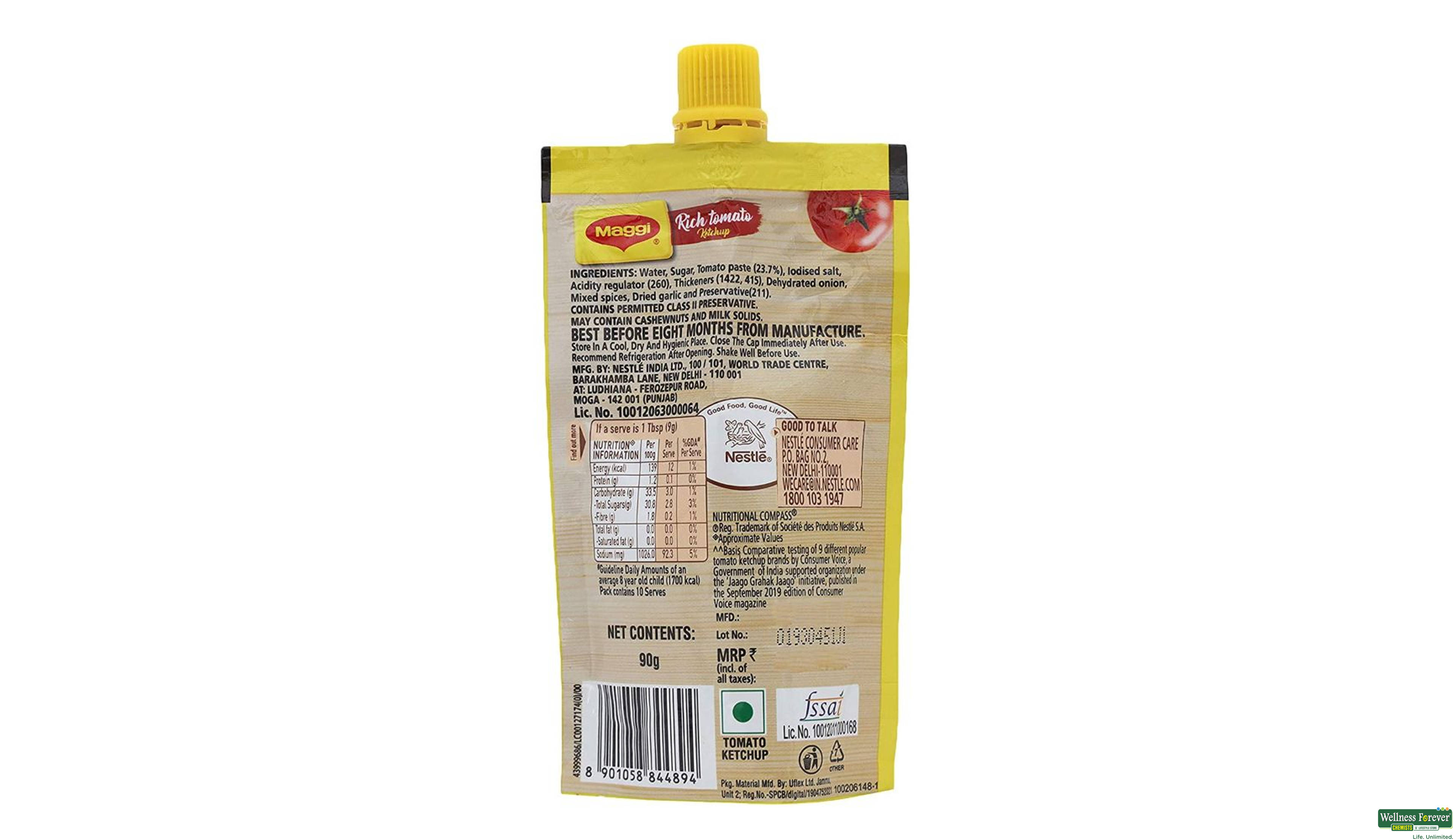MAGGI K/UP TOMATO PICHKOO 90GM- 2, 90GM, null