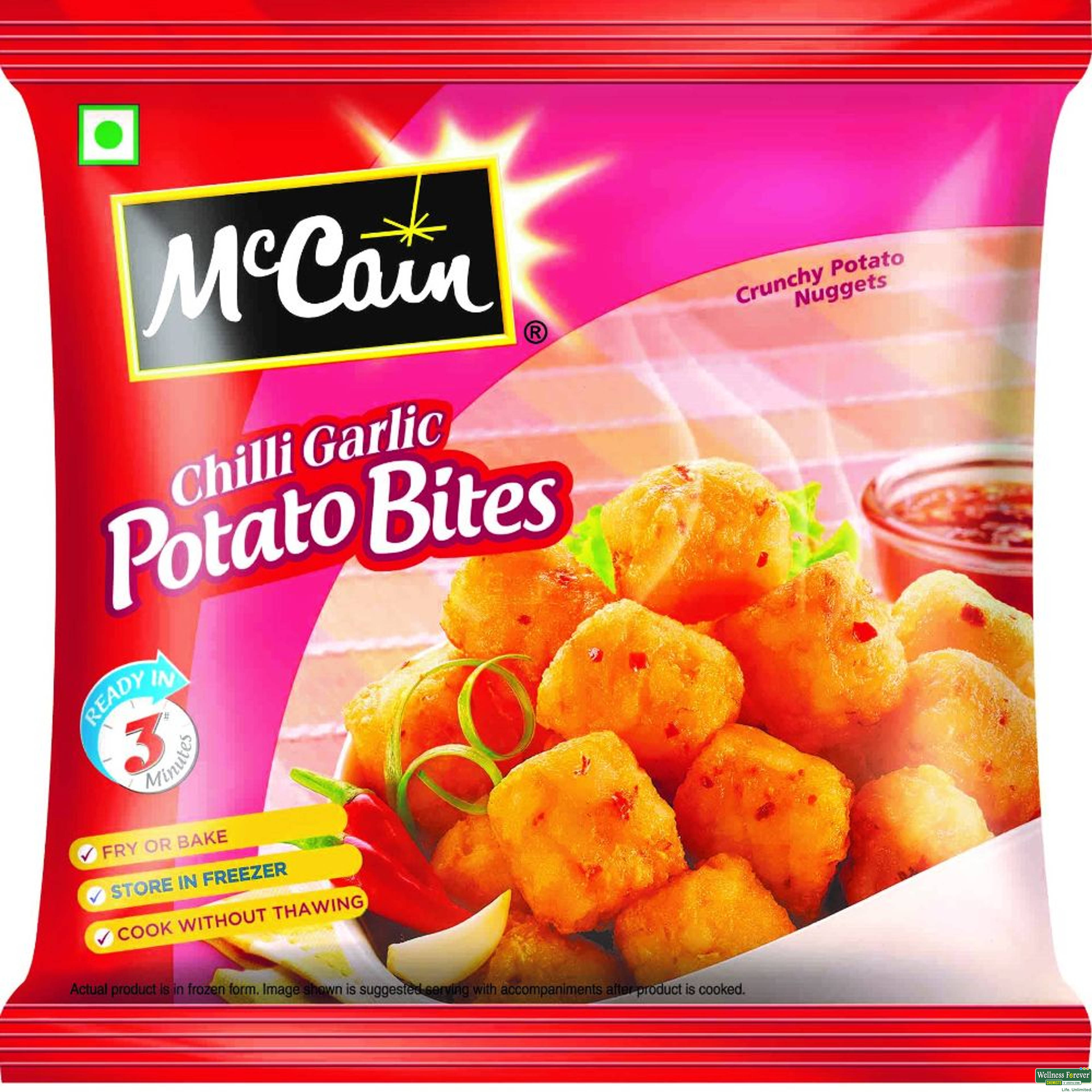 McCain Chilli Garlic Potato Bites, 450 g-image