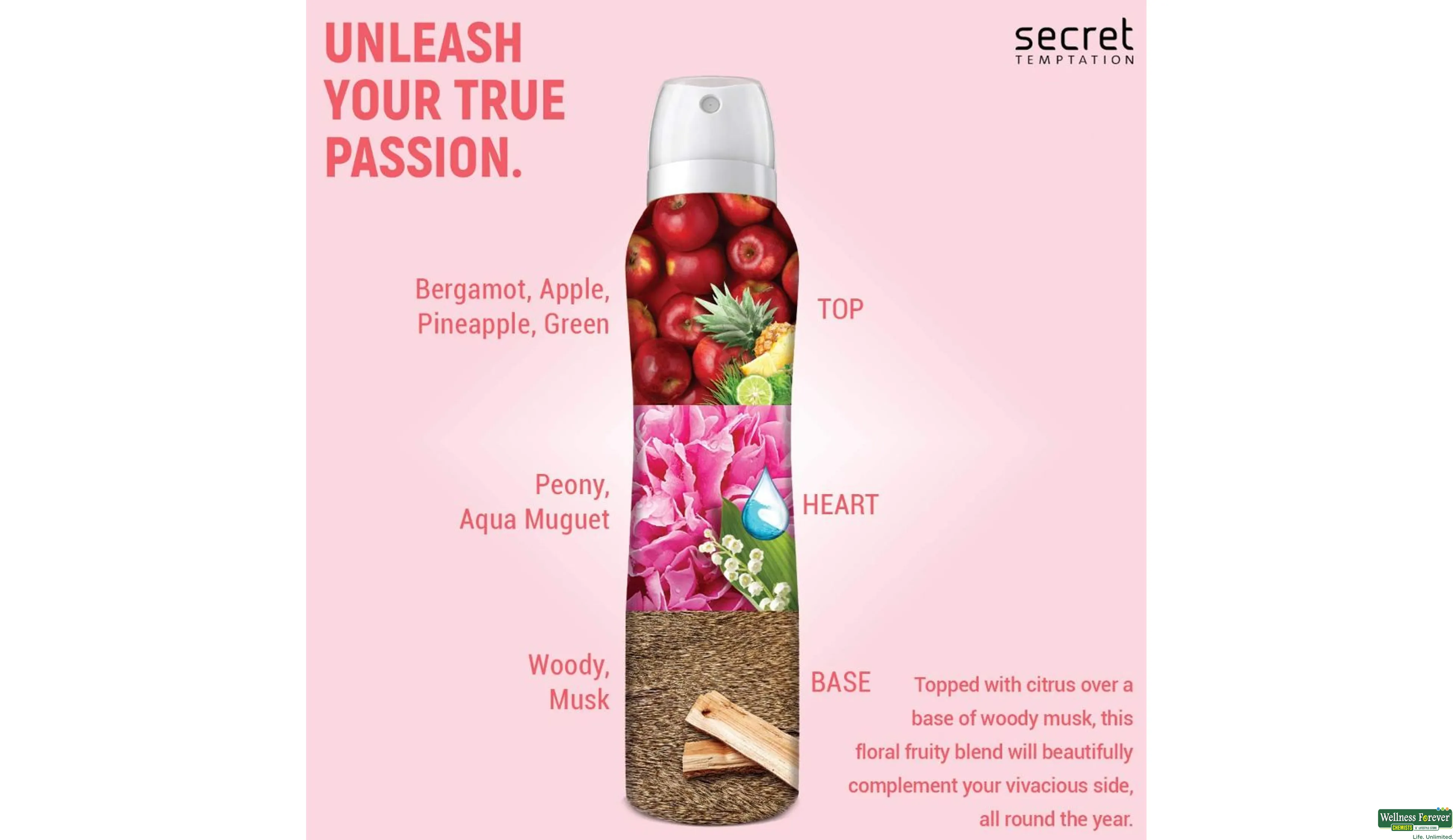Secret Temptation Play Body Deodorant: 150 ml - Gropharm Retail