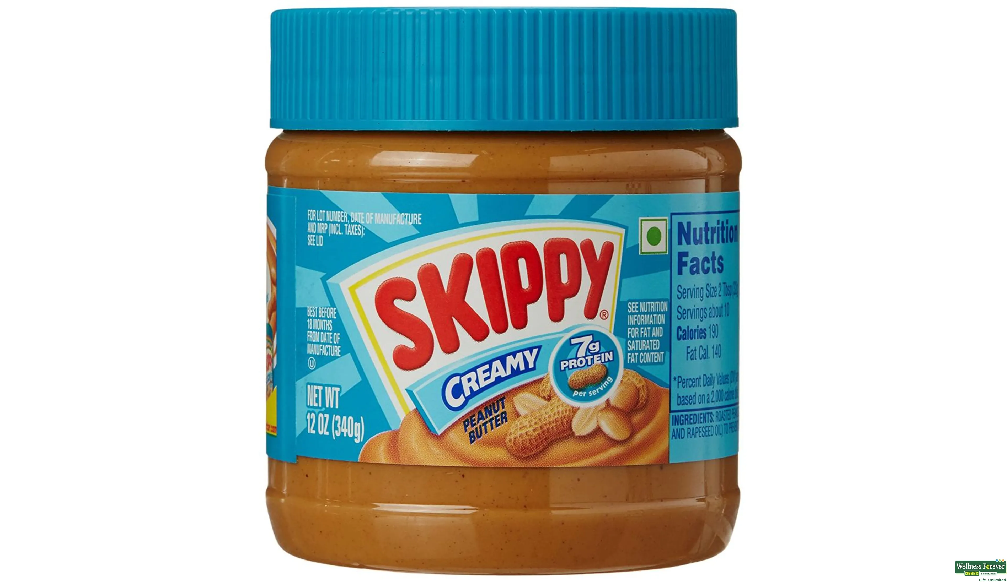 SKIPPY PEANUT BTR CRM 340GM- 1, 340GM, null