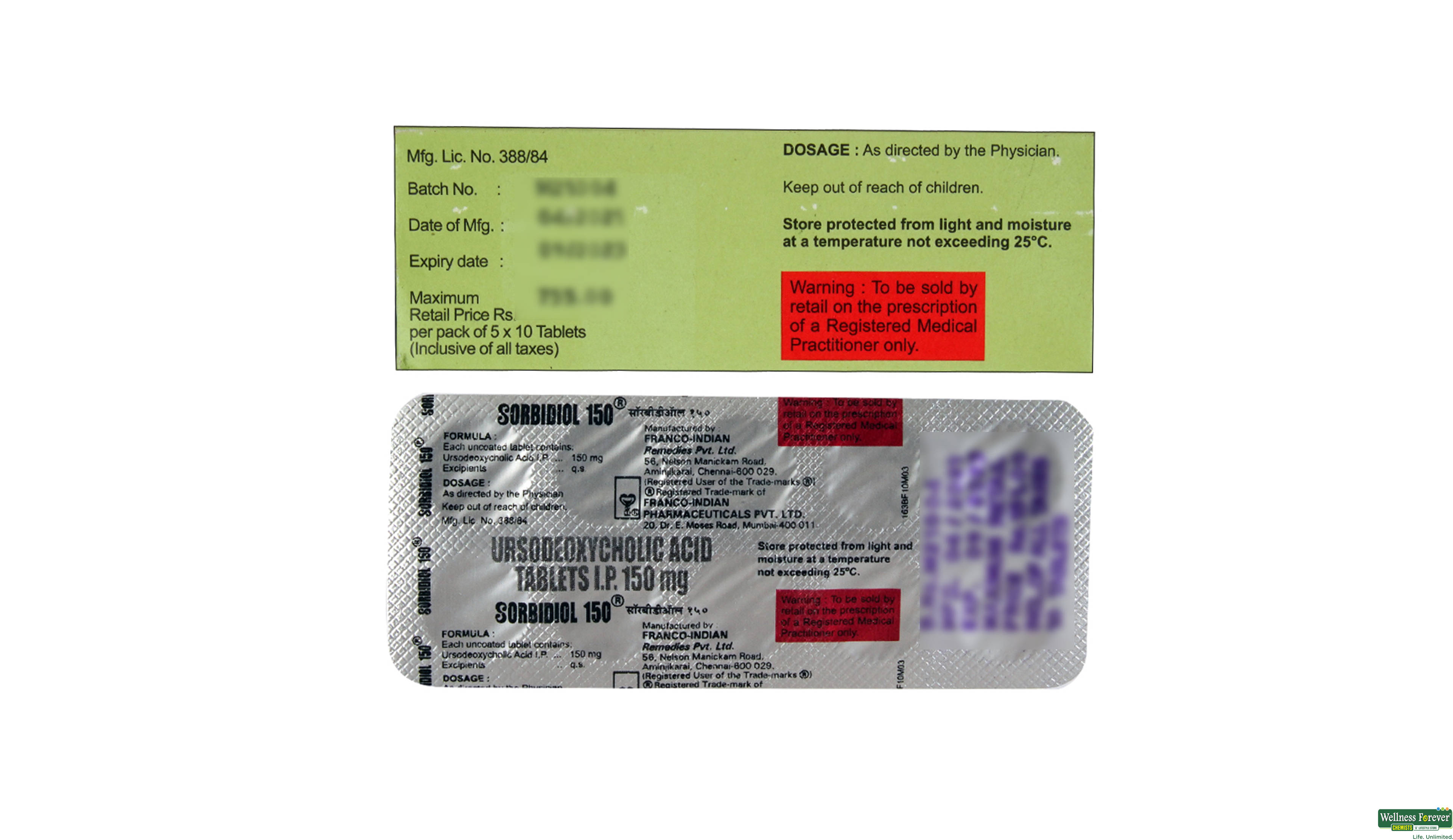 SORBIDIOL 150MG 10TAB- 2, 10TAB, 