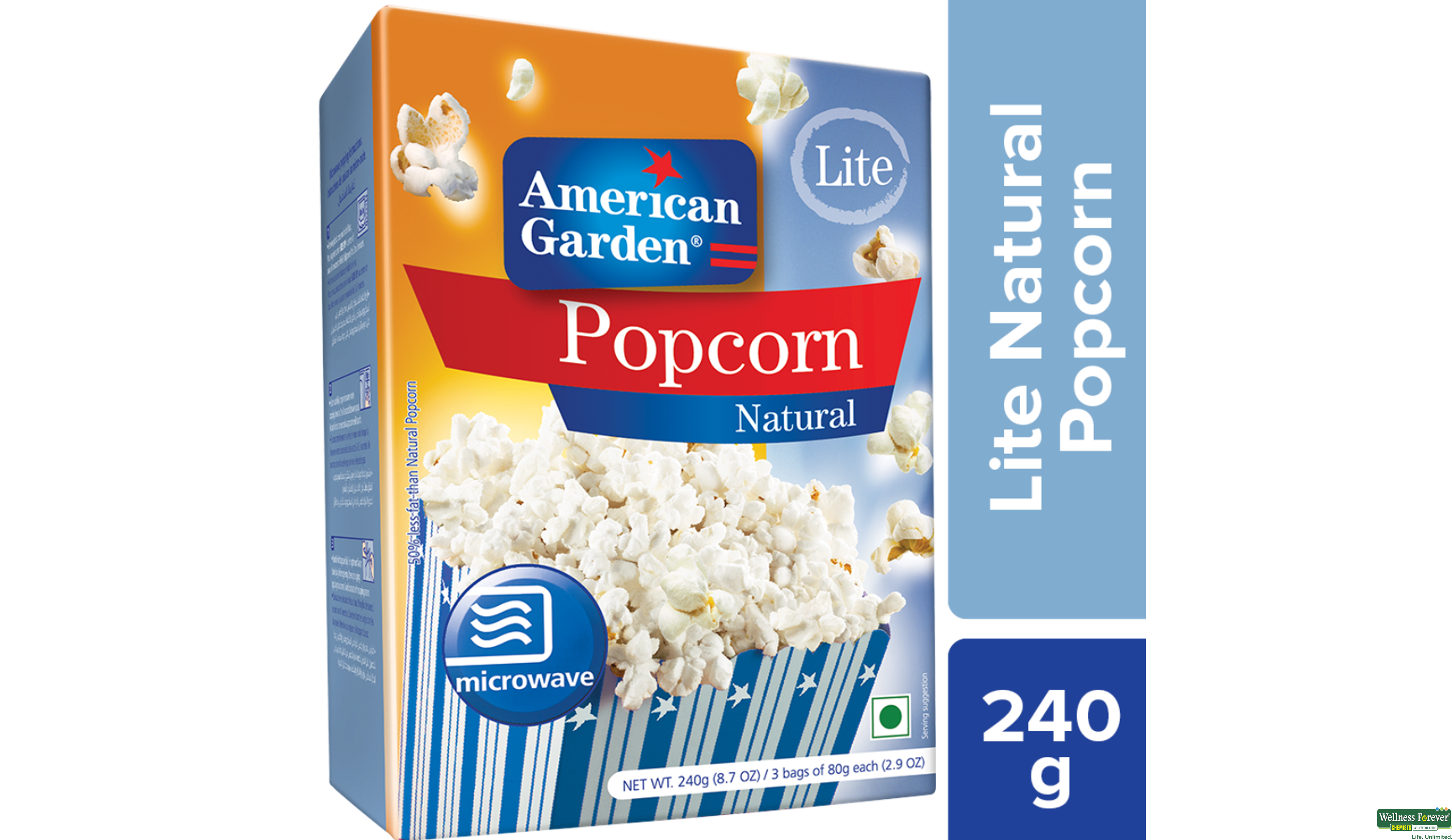 AMERICAN POPCORN MW LITE 240GM- 1, 240GM, null