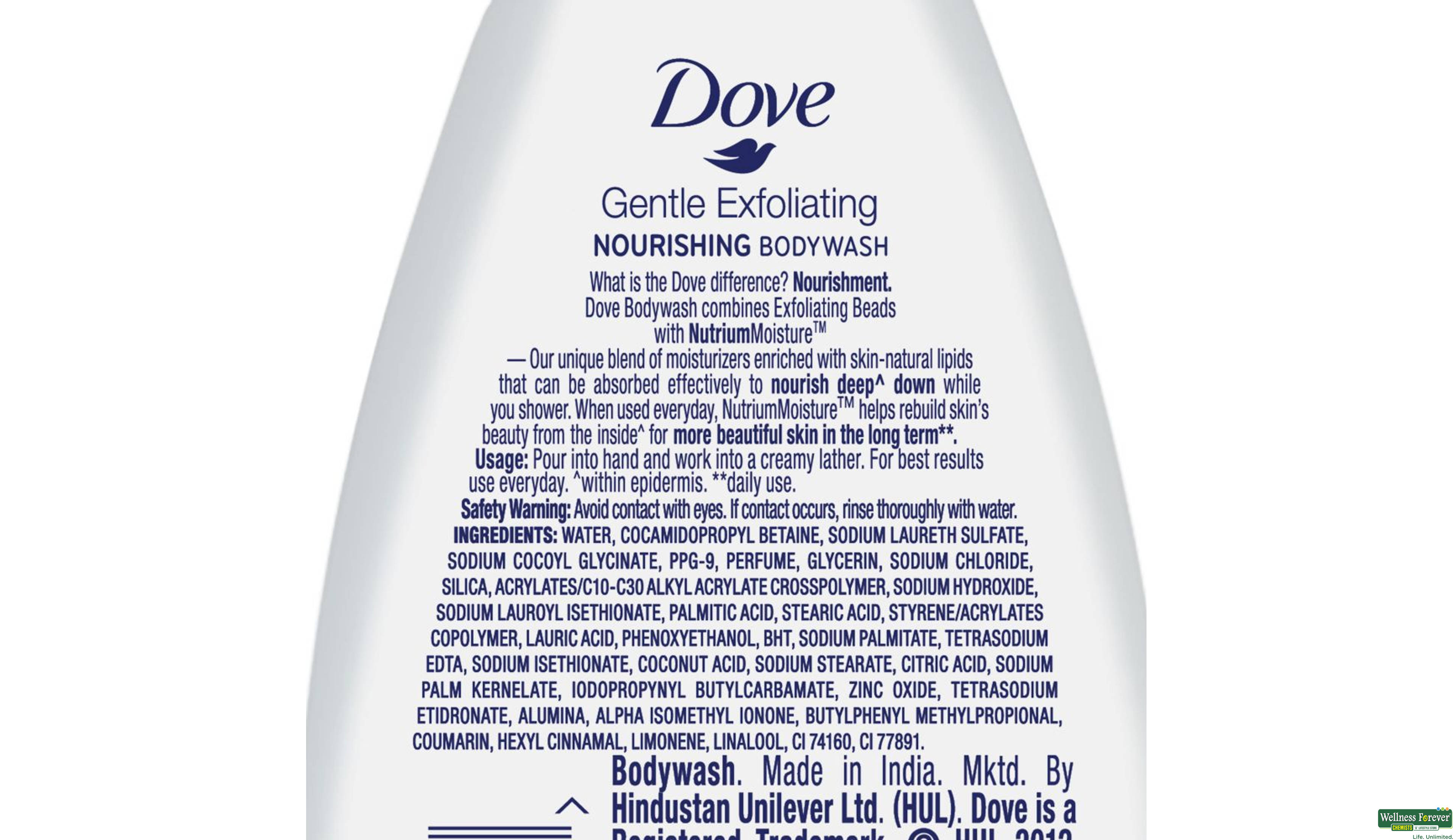 DOVE B/WASH GENTLE EXFLOATING 250ML- 4, 250ML, 