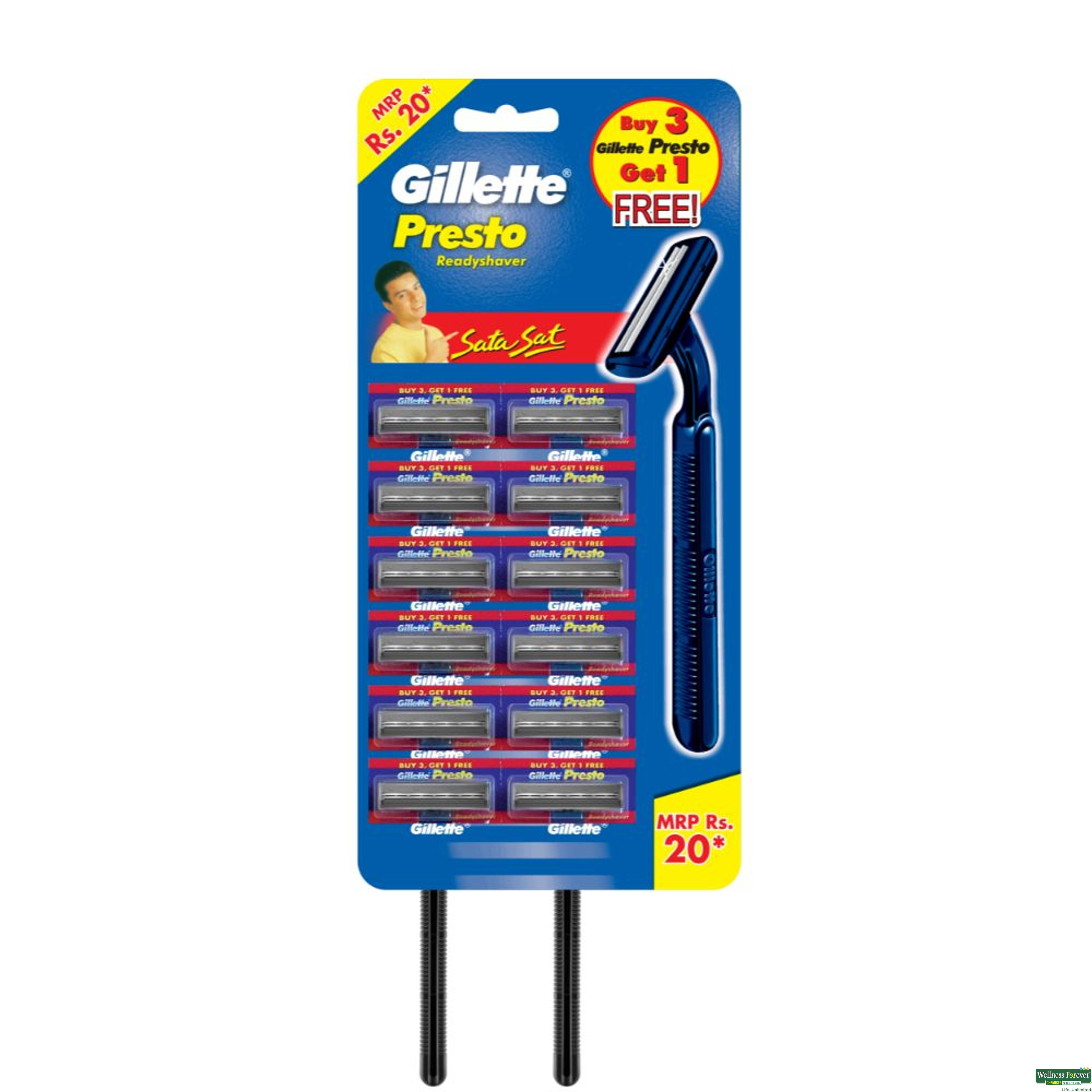 Gillette Presto Razor Pack of 4-image