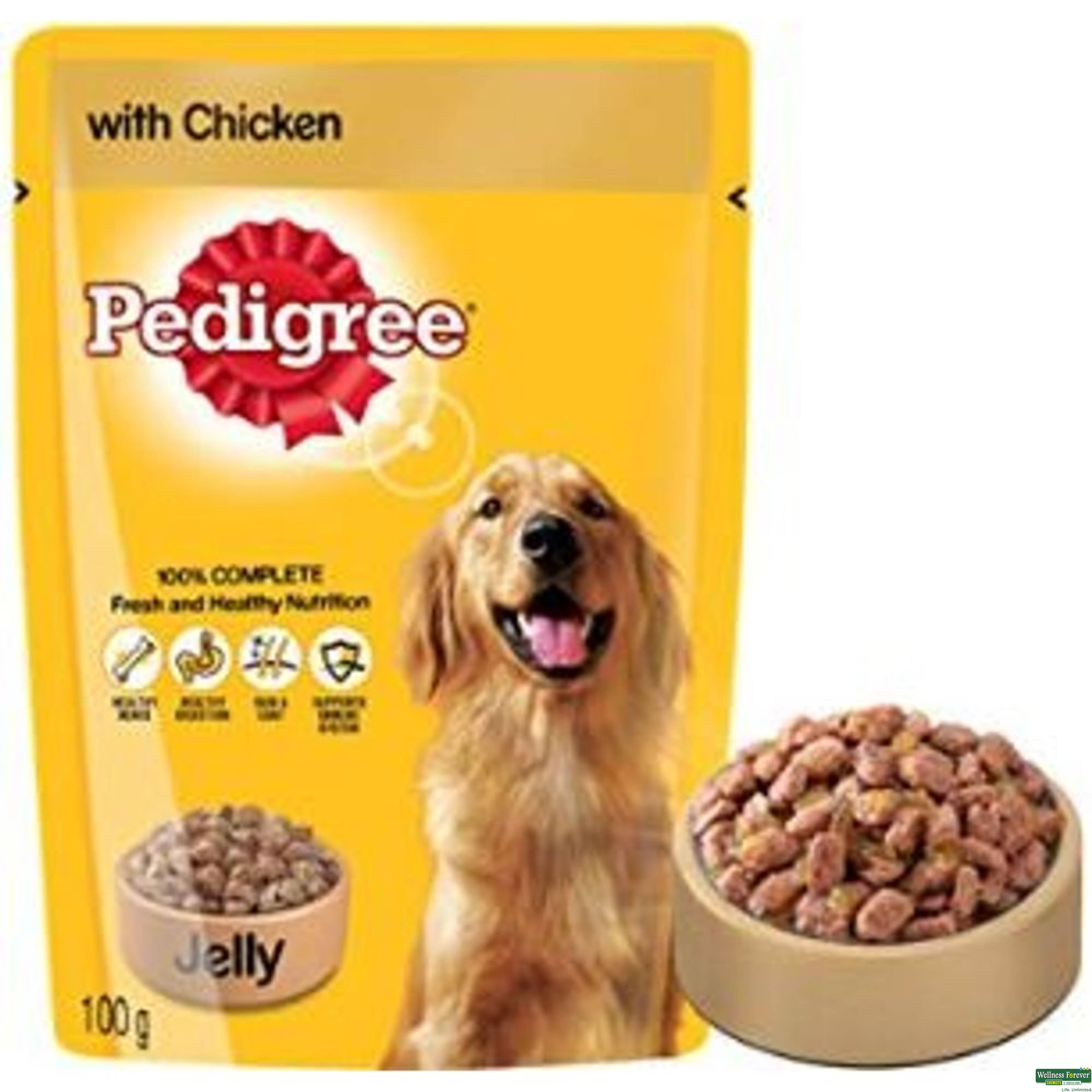 Pedigree Adult Wet Dog Food, Chicken Chunks in Gravy, 70 g-image