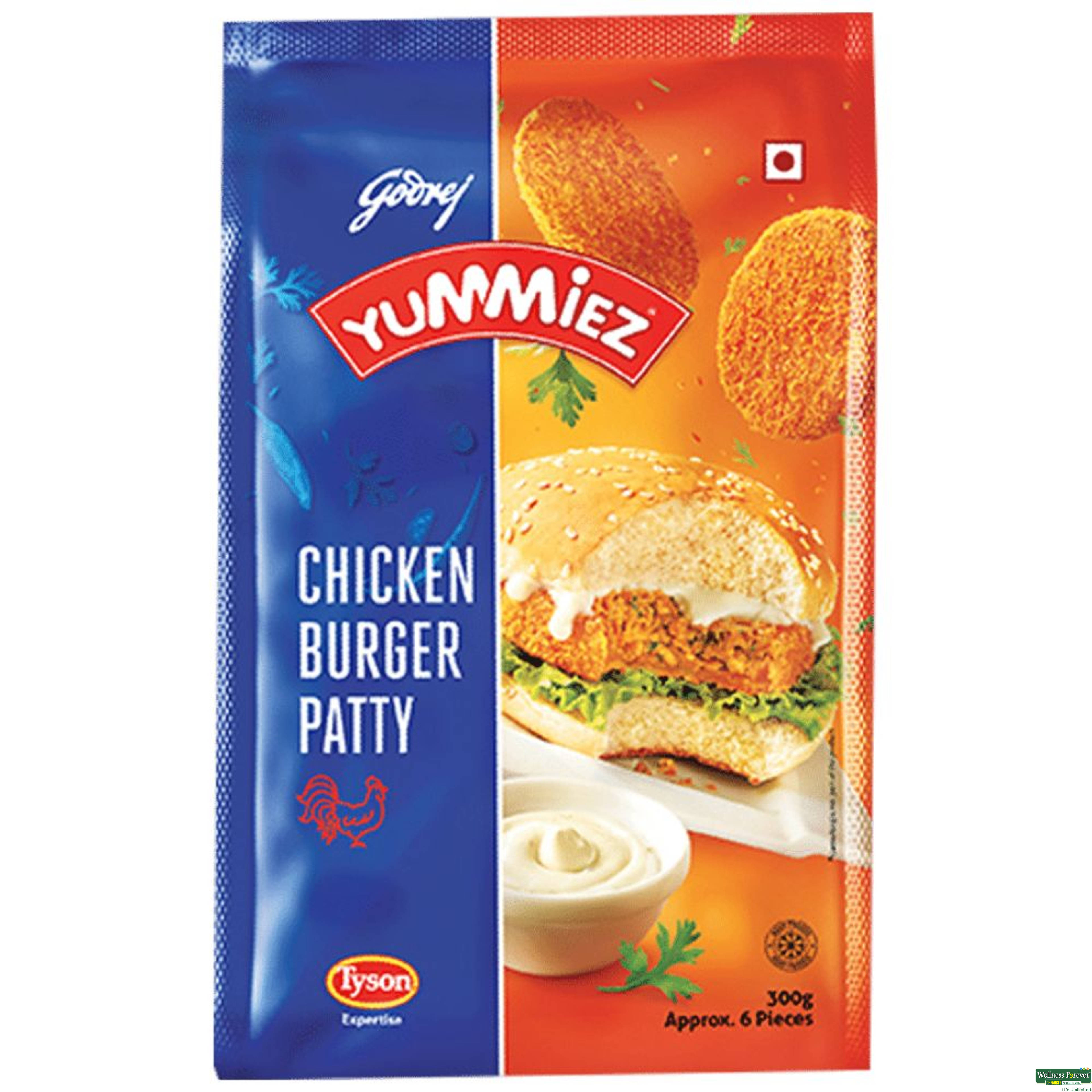 Yummiez Chicken Burger 300Gm-image