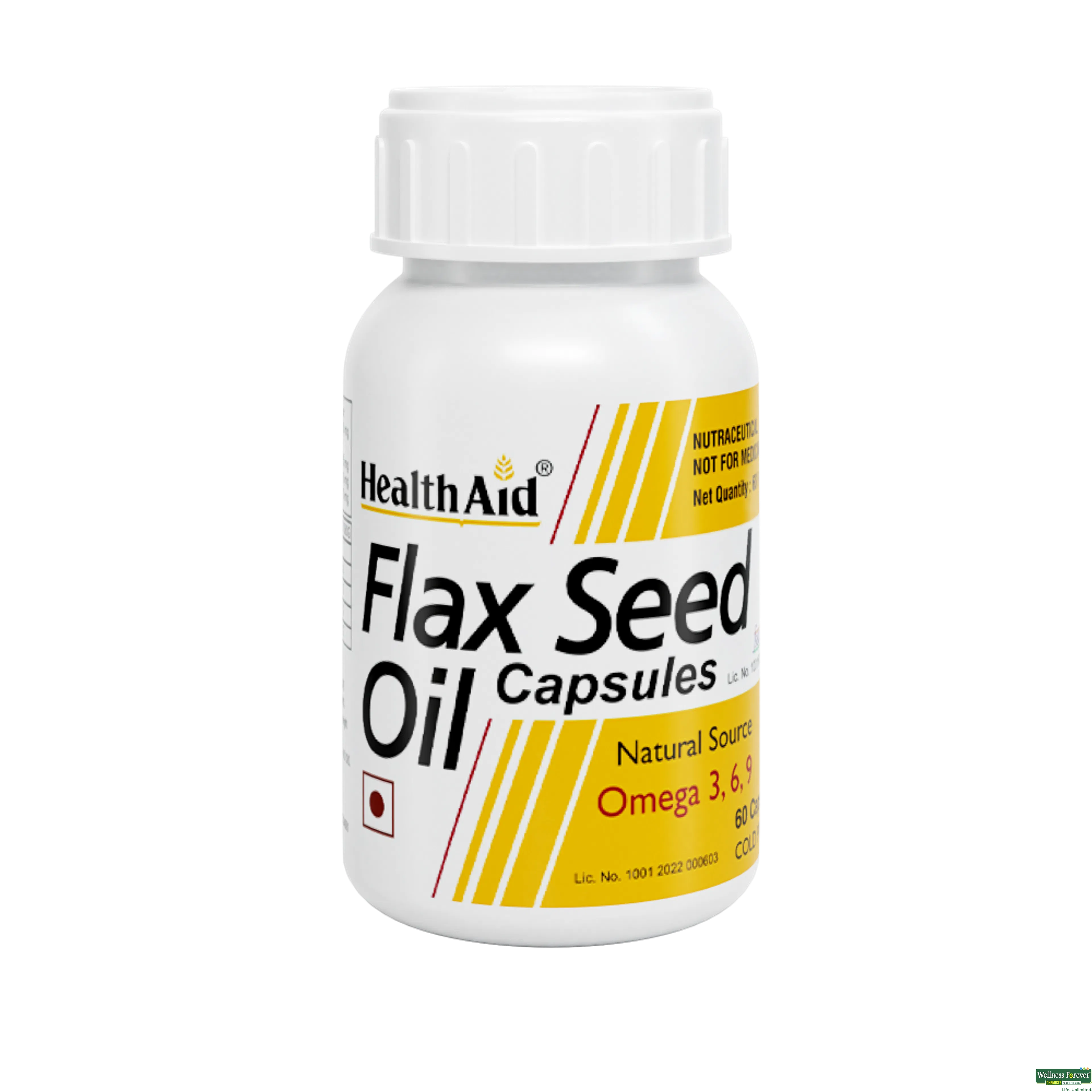 HEALTH AID FLAX SEED OIL 1000MG 60CAP-image