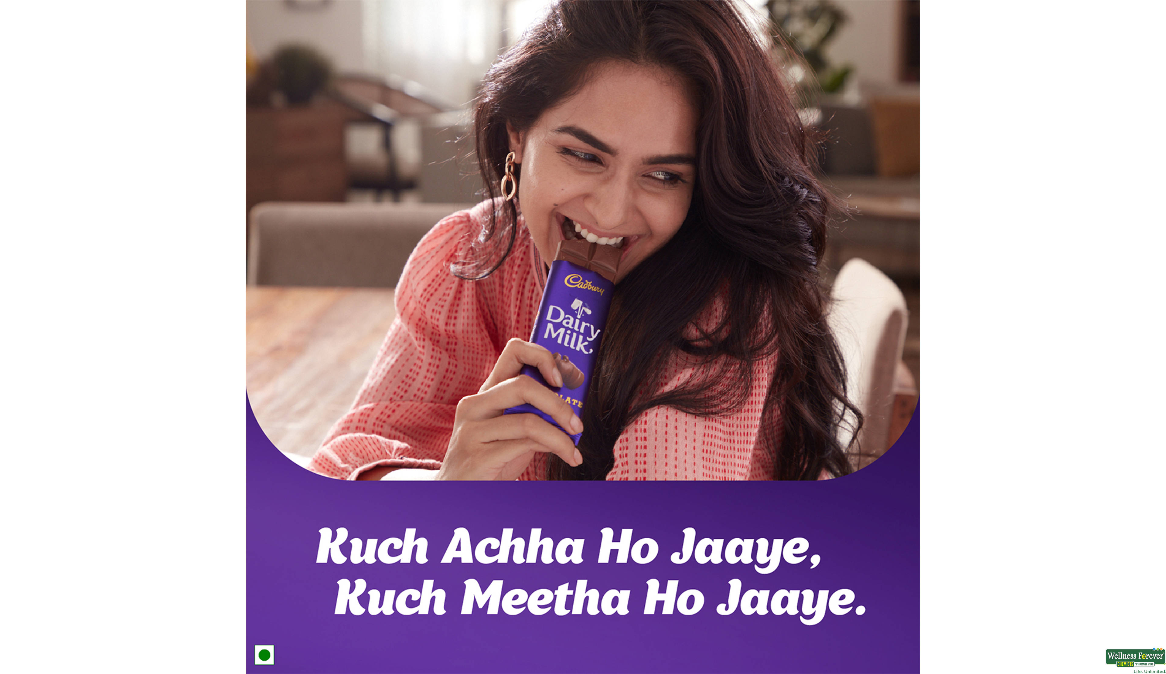 CADB CHOC DAIRY MILK 55GM- 3, 55GM, 