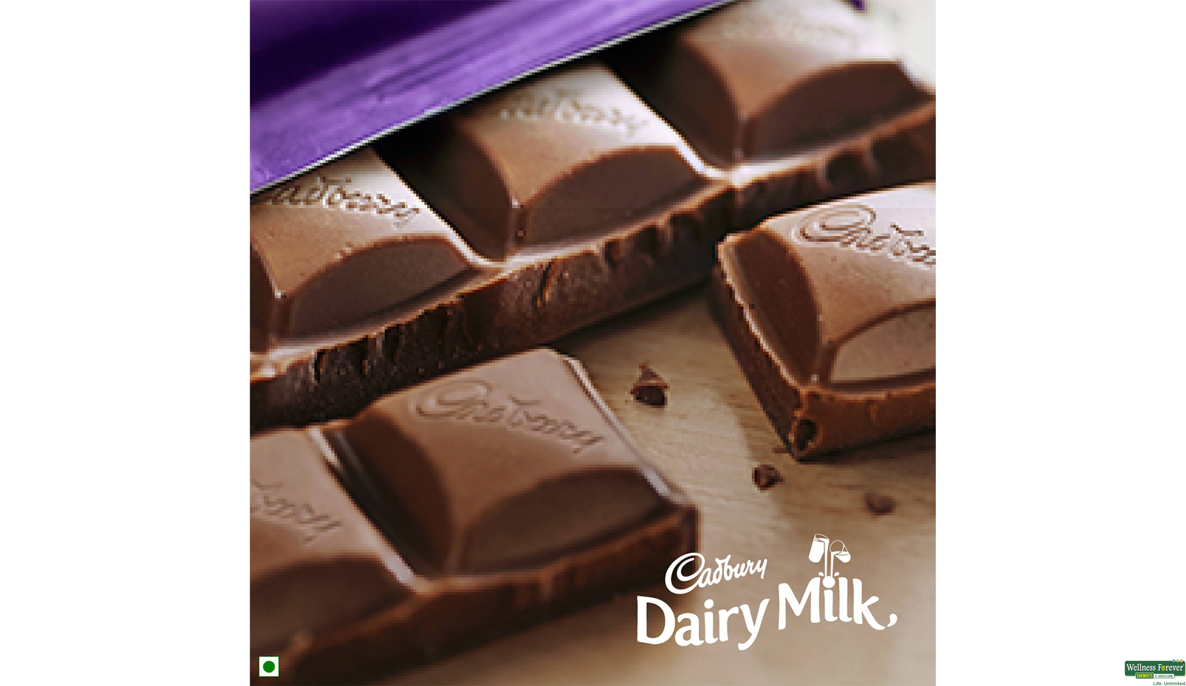 CADB CHOC DAIRY MILK 55GM- 5, 55GM, 
