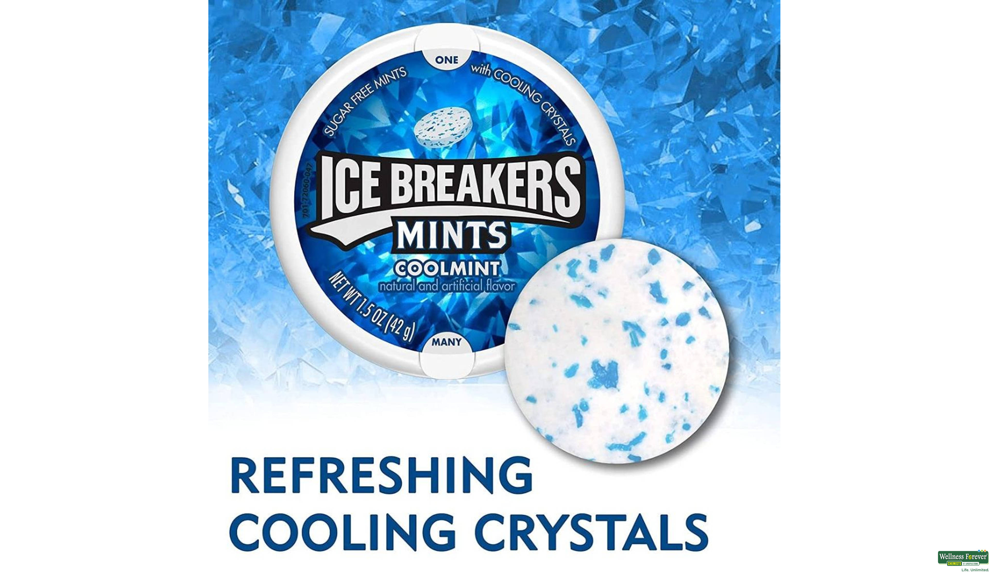 ICE BREAKERS MINTS COOLMINT 42GM- 2, 42GM, 
