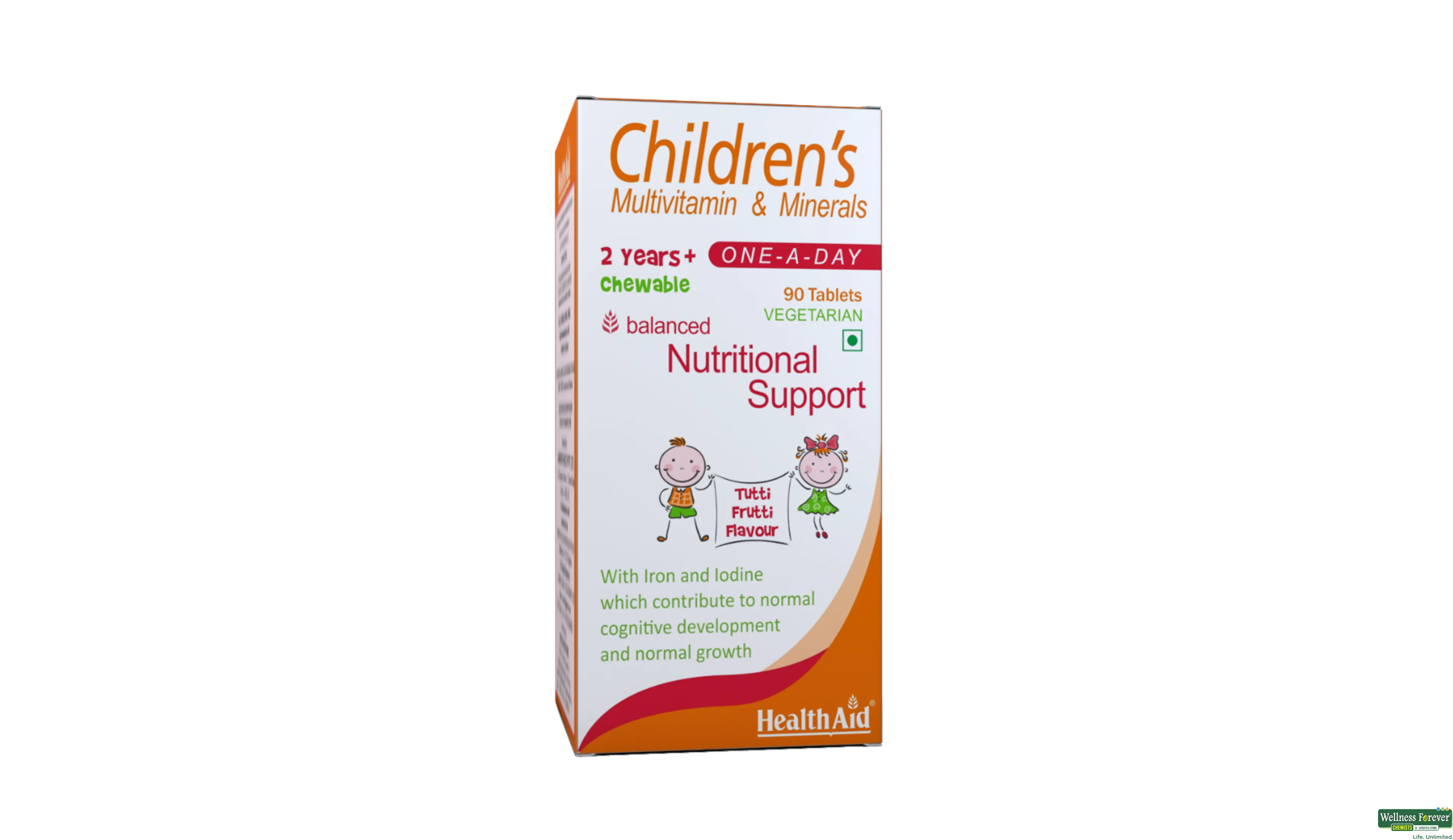 HEALTH AID CHILDRENS MULTI-VIT 90TAB- 1, 90TAB, 