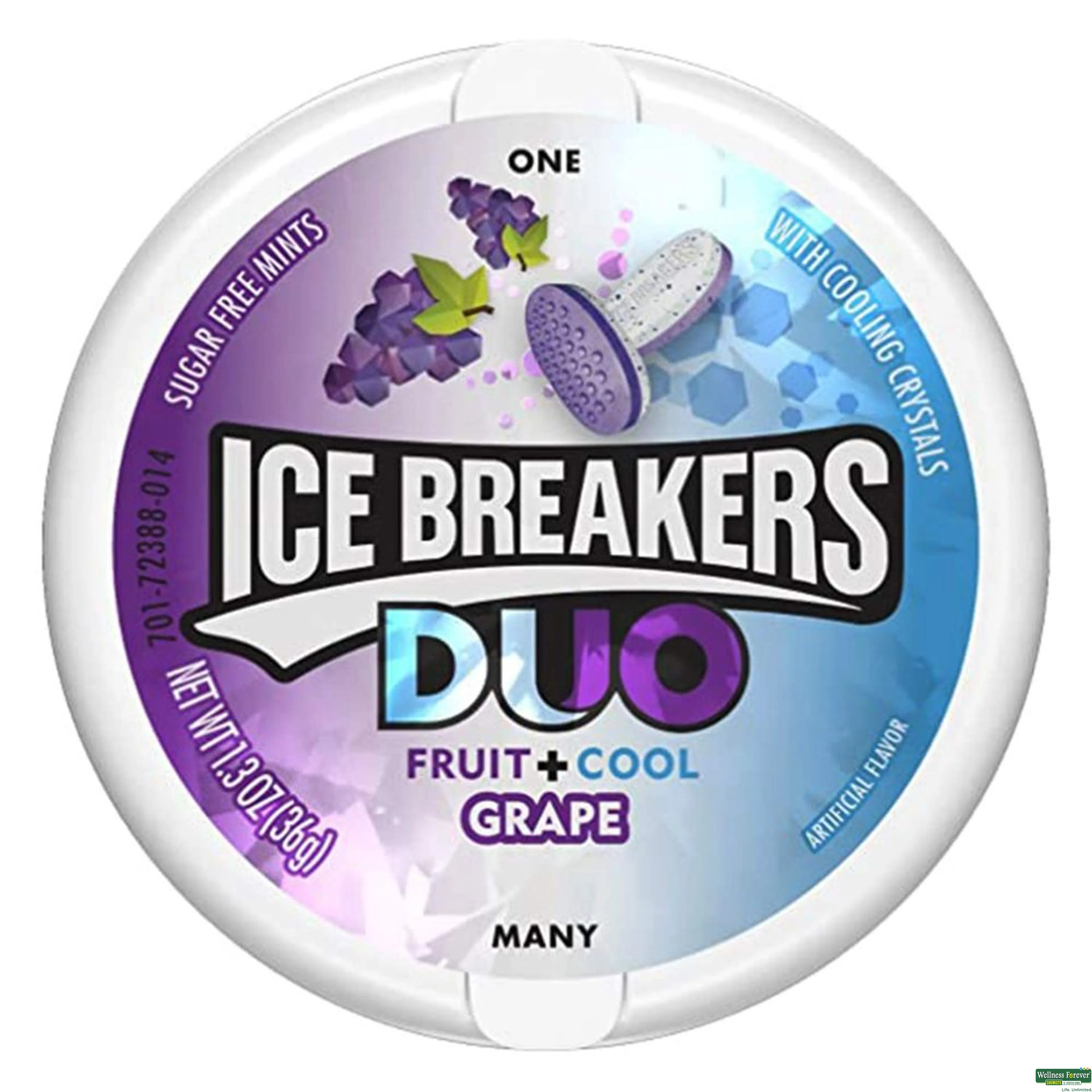 ICE BREAKERS MINTS SOUR GRAPE/APPLE 42GM-image