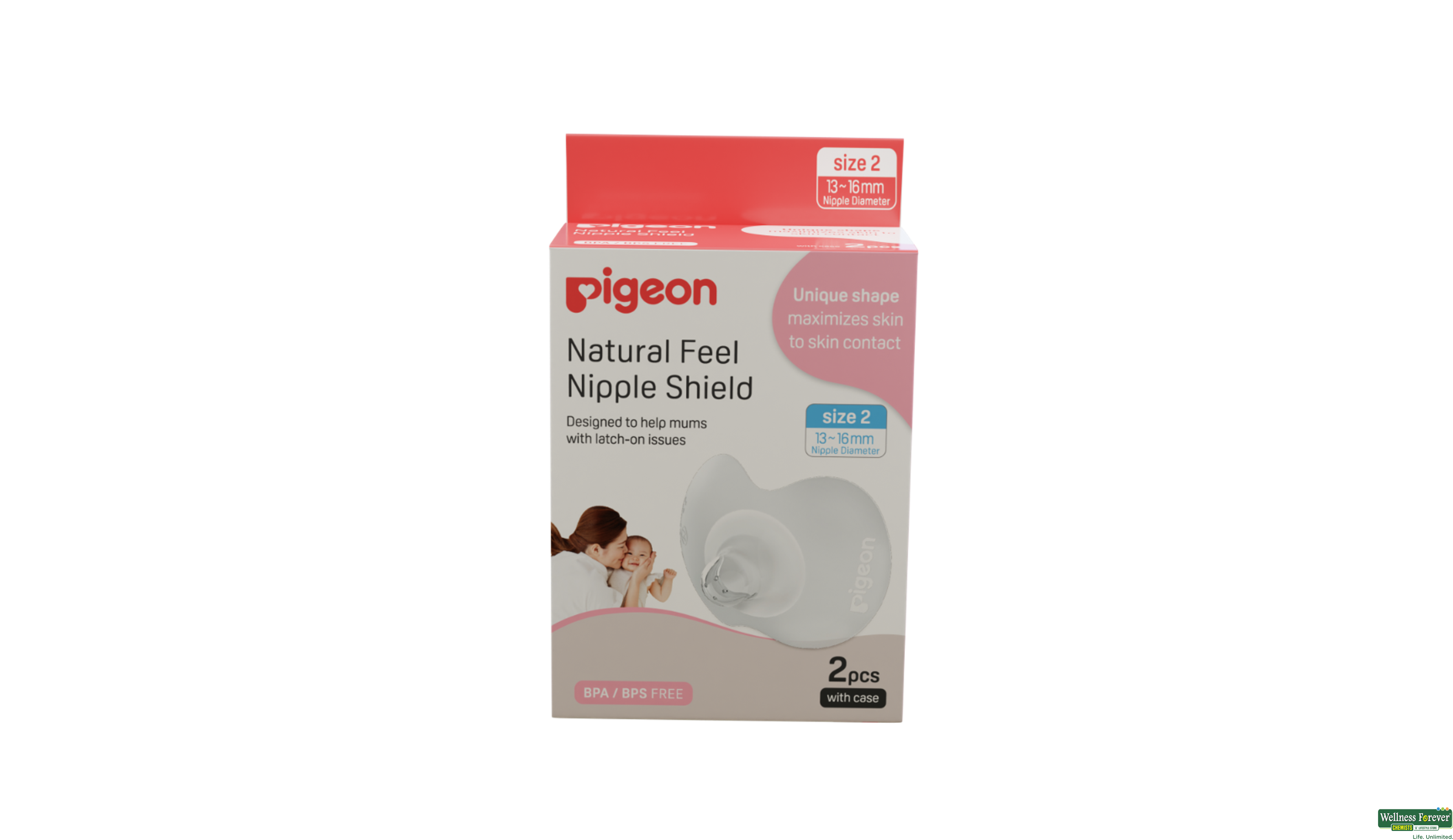 PIGEON NIPPLE SILICON SHIELD 2PC- 1, 2PC, null