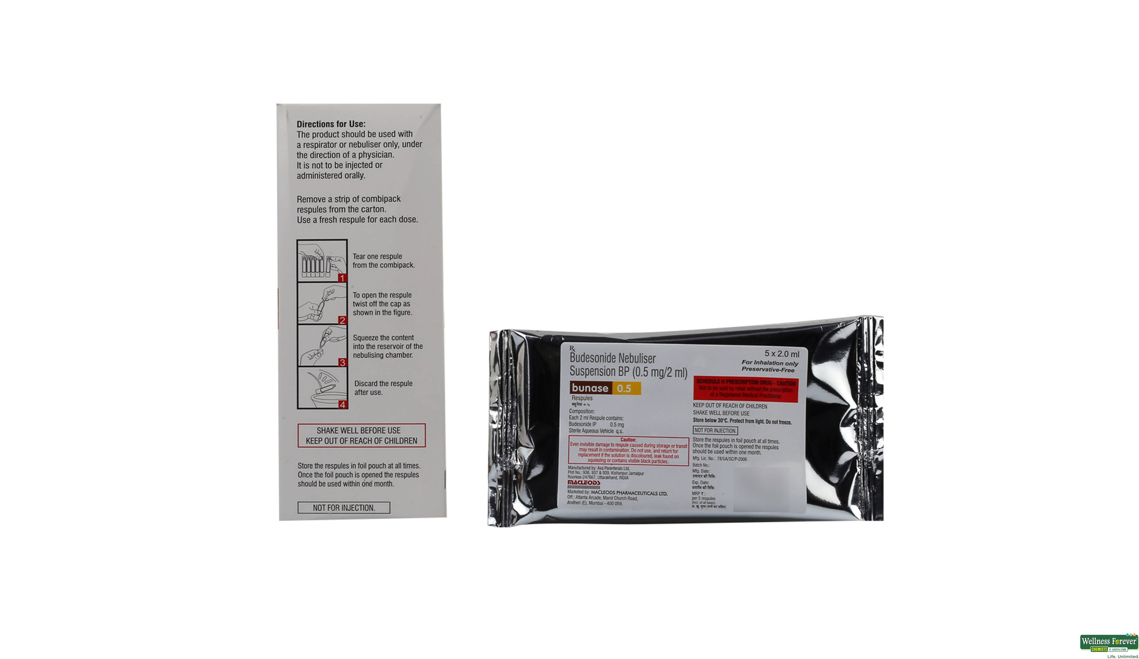 BUNASE 0.5 RESPULES 5PC- 2, 5PC, 