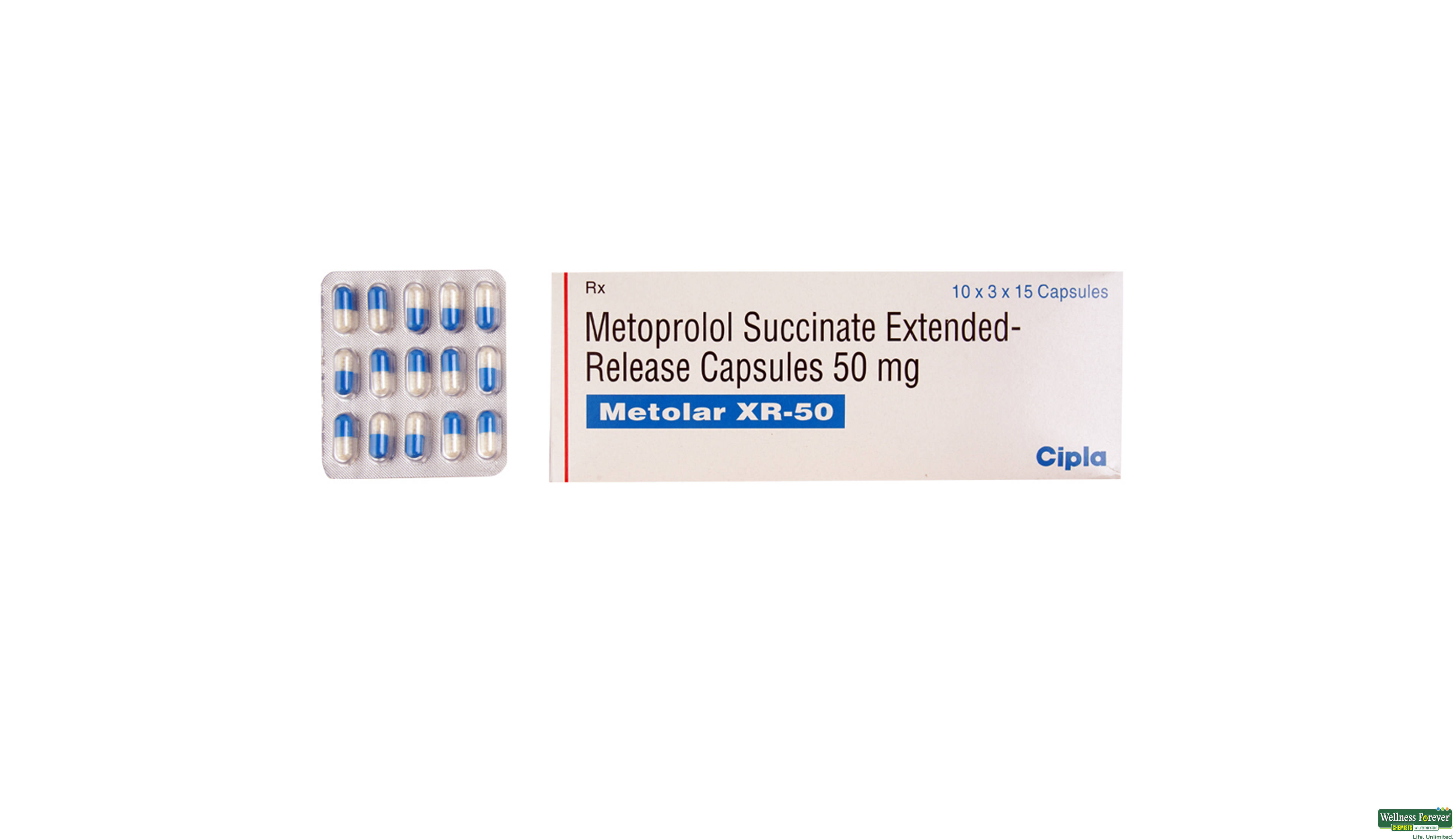 METOLAR-XR 50MG 15CAP- 1, 15CAP, 