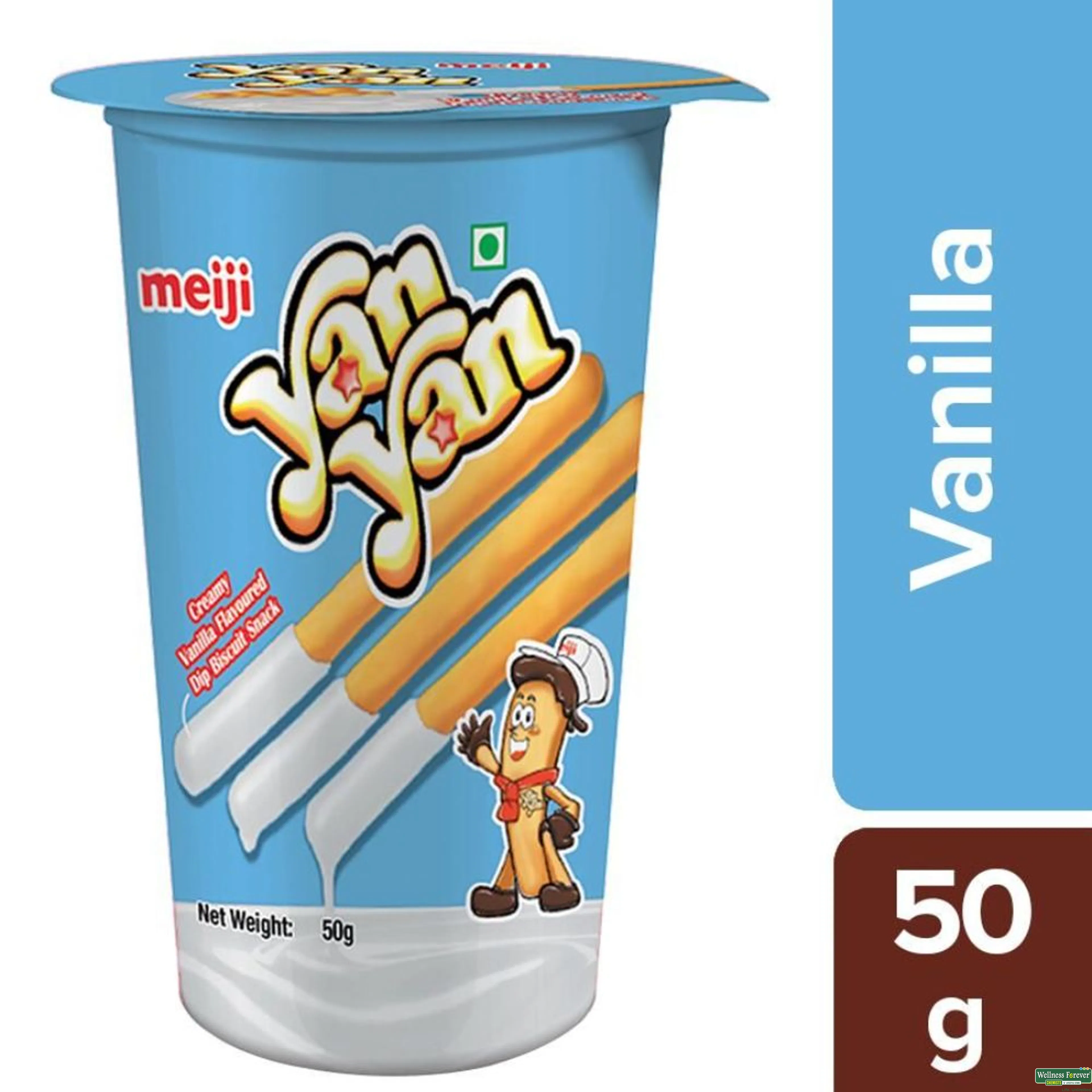 YAN YAN BISC STICK VANILLA 50GM-image