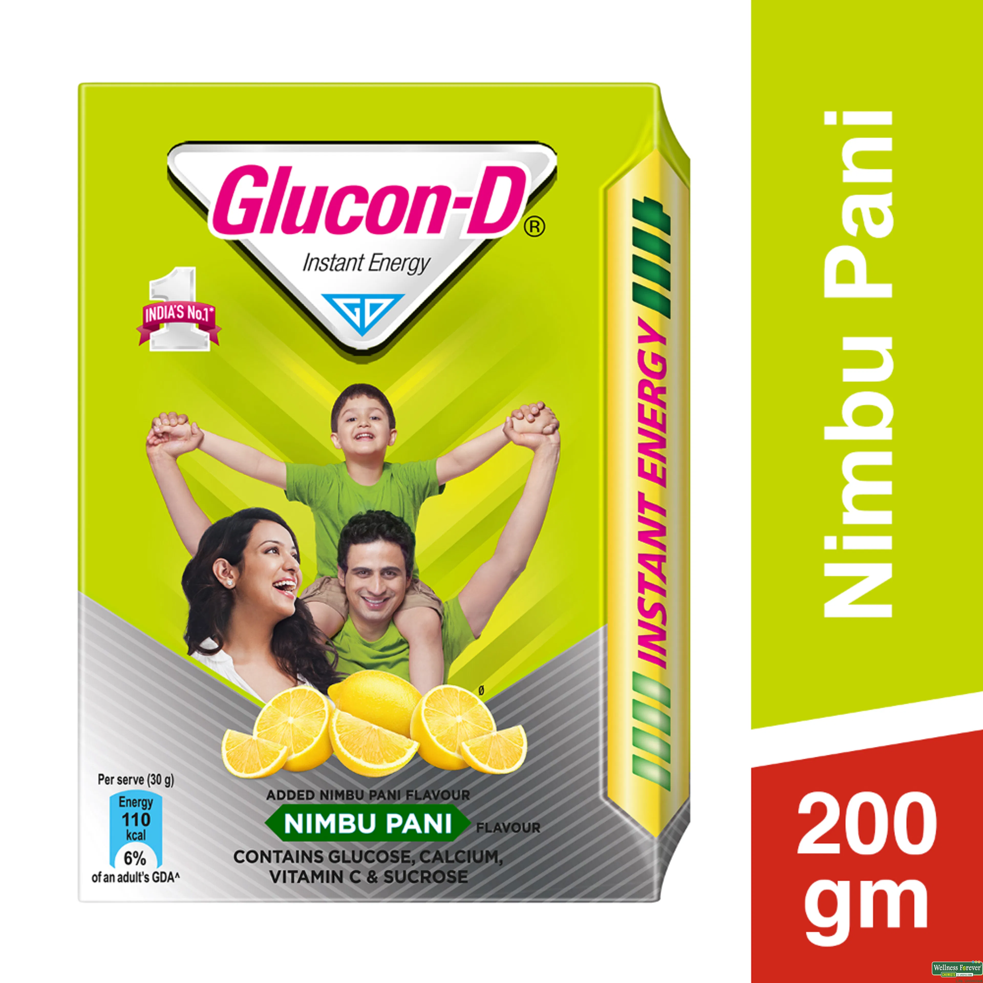 GLUCON D PWDR NIMBU PANI REF 200GM-image