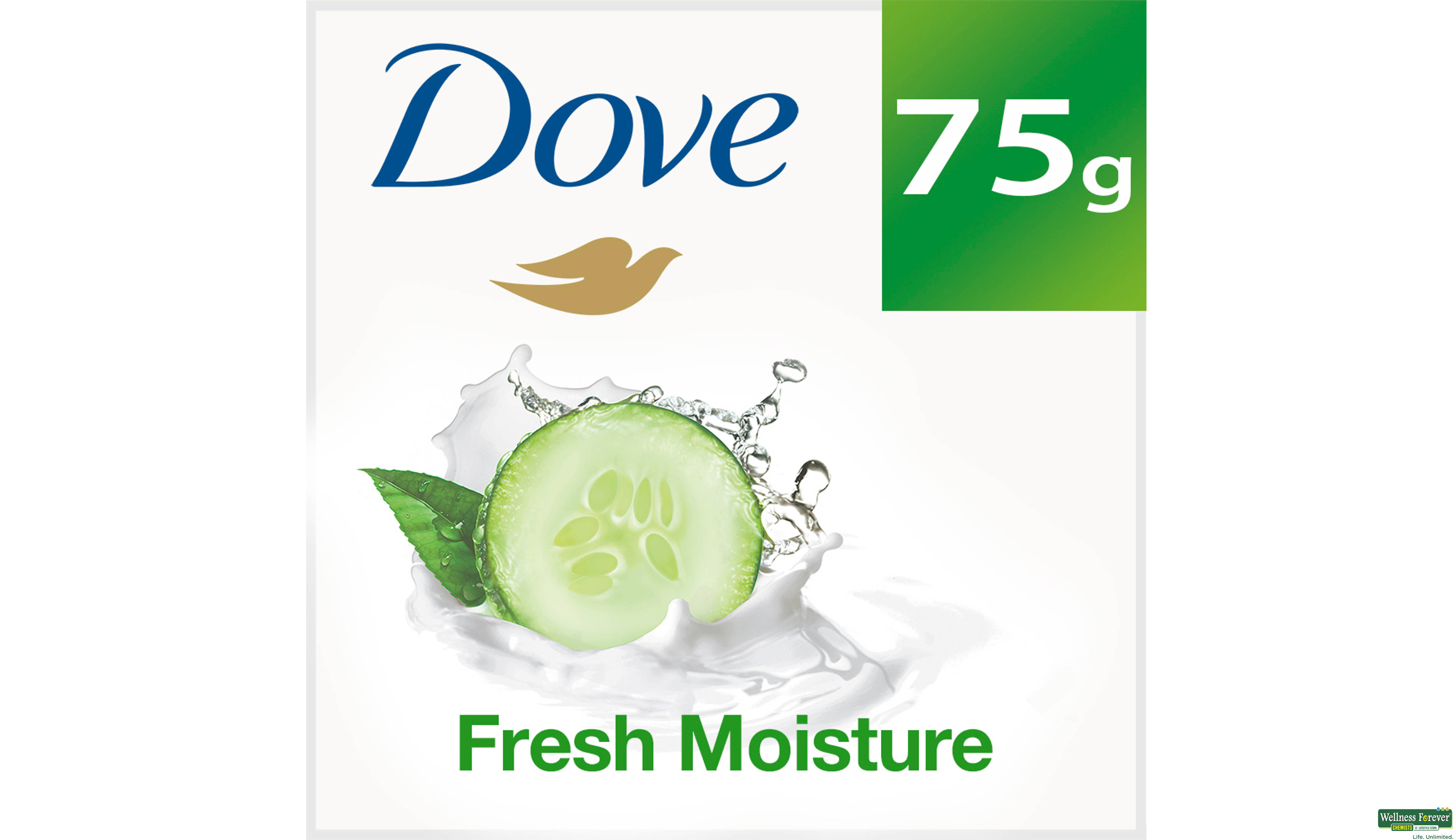 DOVE SOAP FRESH MOIST 75GM- 1, 75GM, 