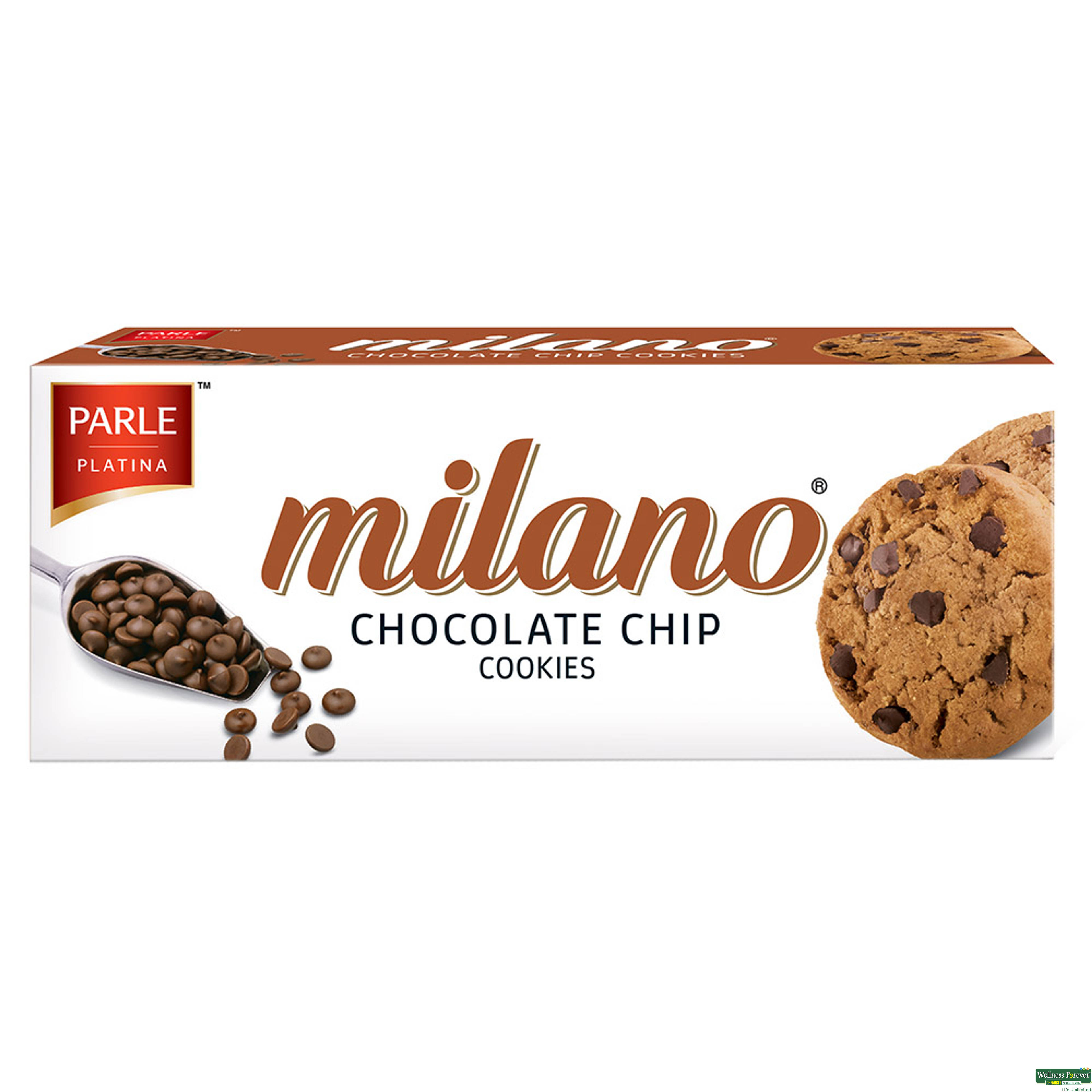 Parle Milano Choco Chip Cookies, 75 g-image