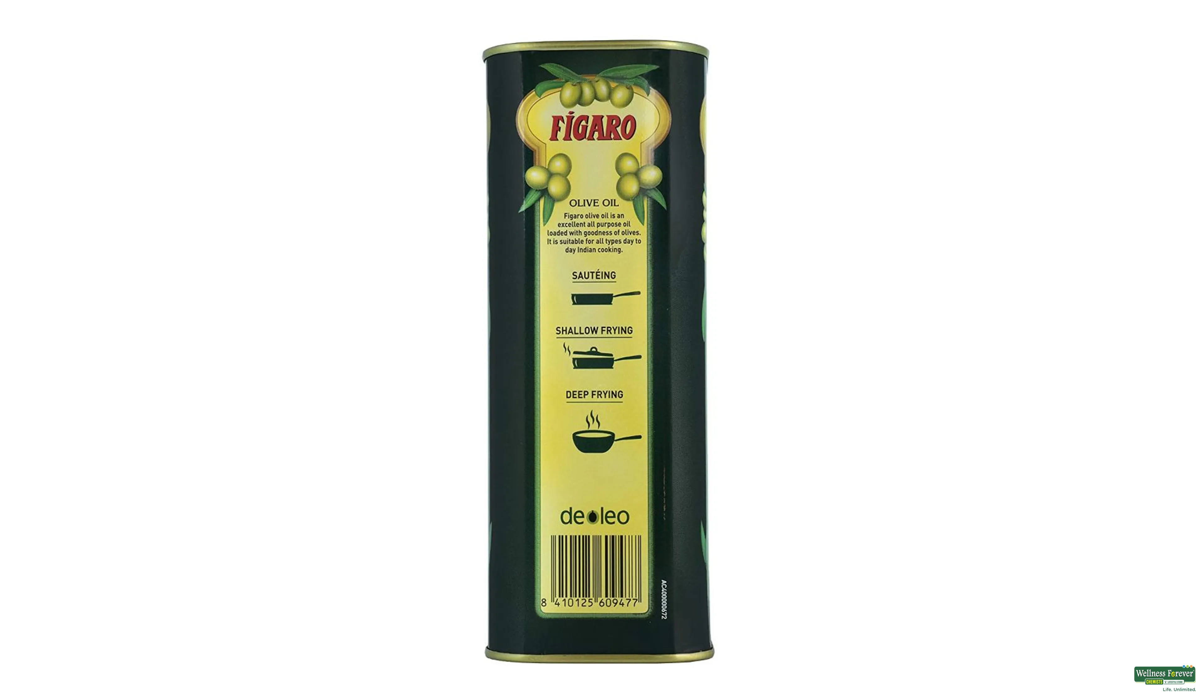 FIGARO OLIVE OIL TIN 1LTR- 2, 1LTR, 