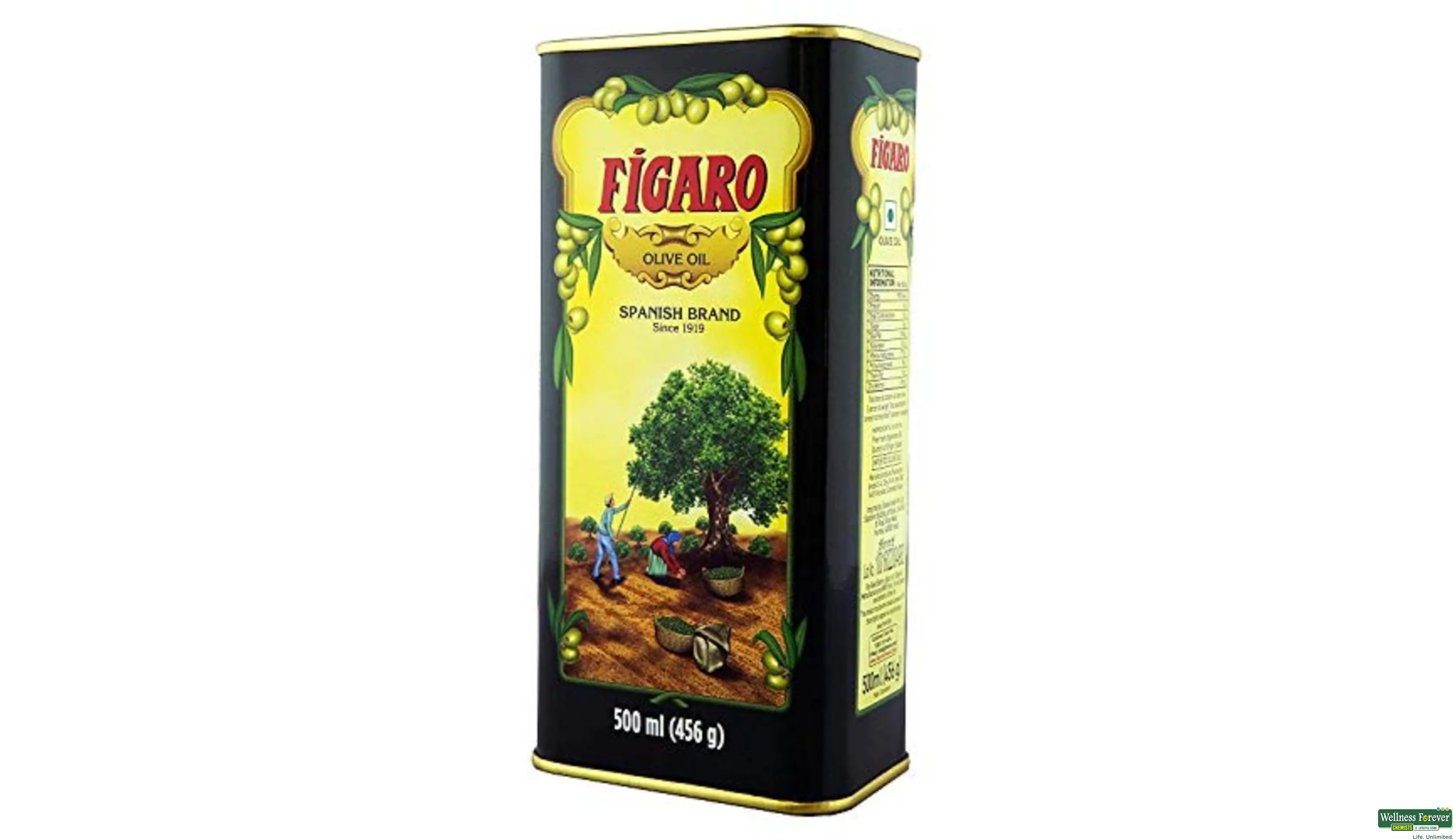 FIGARO OLIVE OIL TIN 500ML- 1, 500ML, 